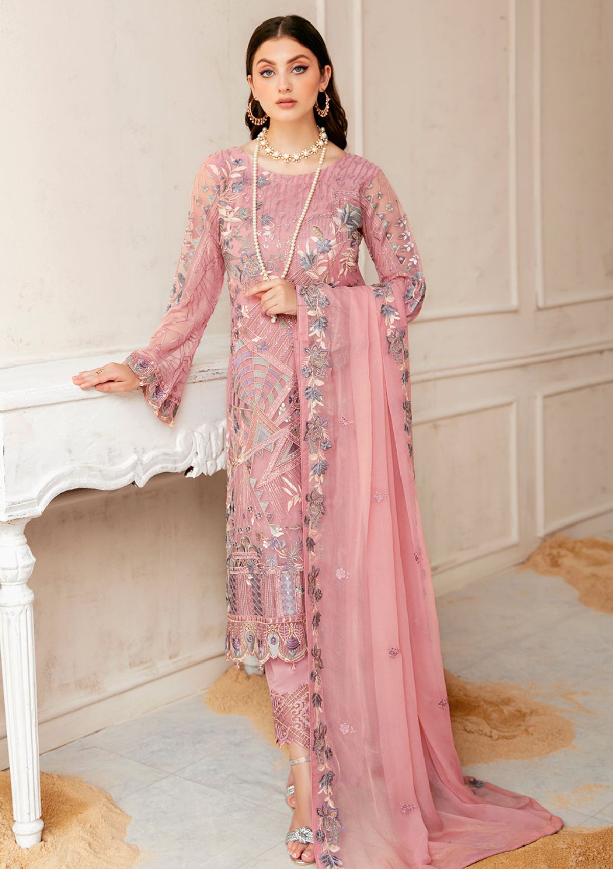 Formal Dress - Ramsha - Chiffon - V22 - F#2207