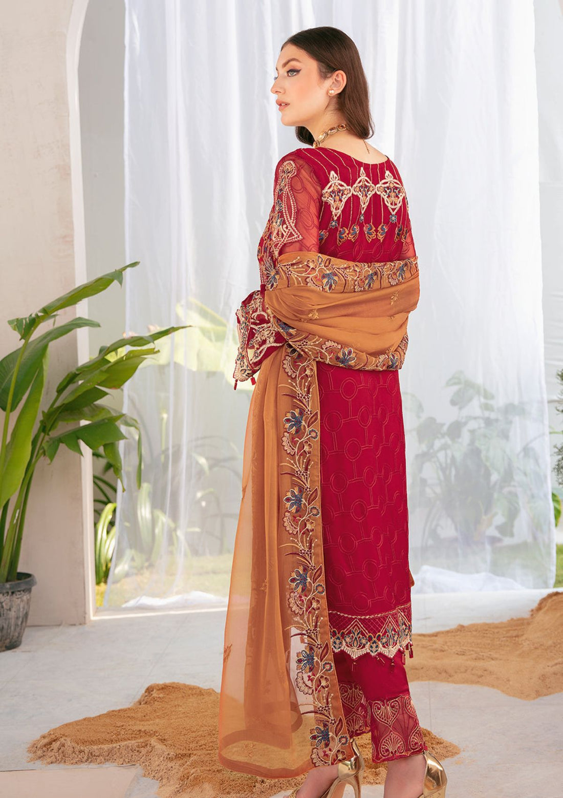 Formal Dress - Ramsha - Chiffon - V22 - F#2208