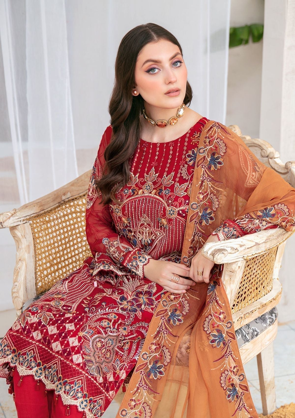 Formal Dress - Ramsha - Chiffon - V22 - F#2208