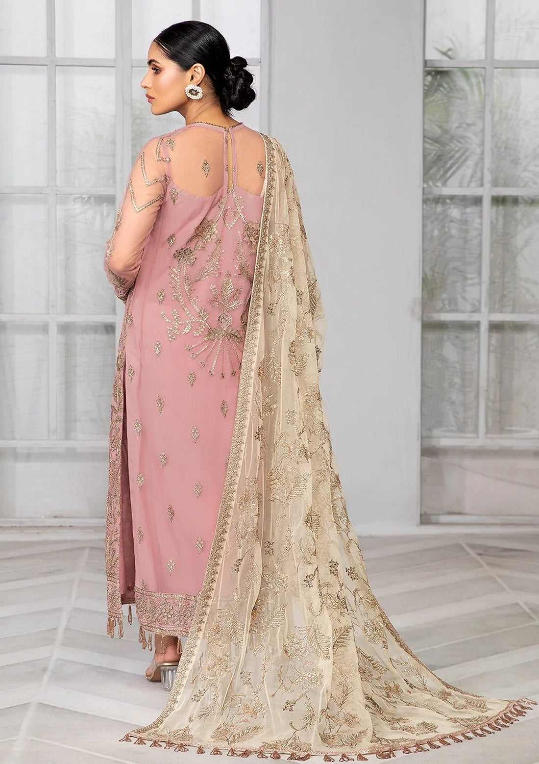 Formal Dress - Zarif - Bahaar - BLUSH - ZB#7
