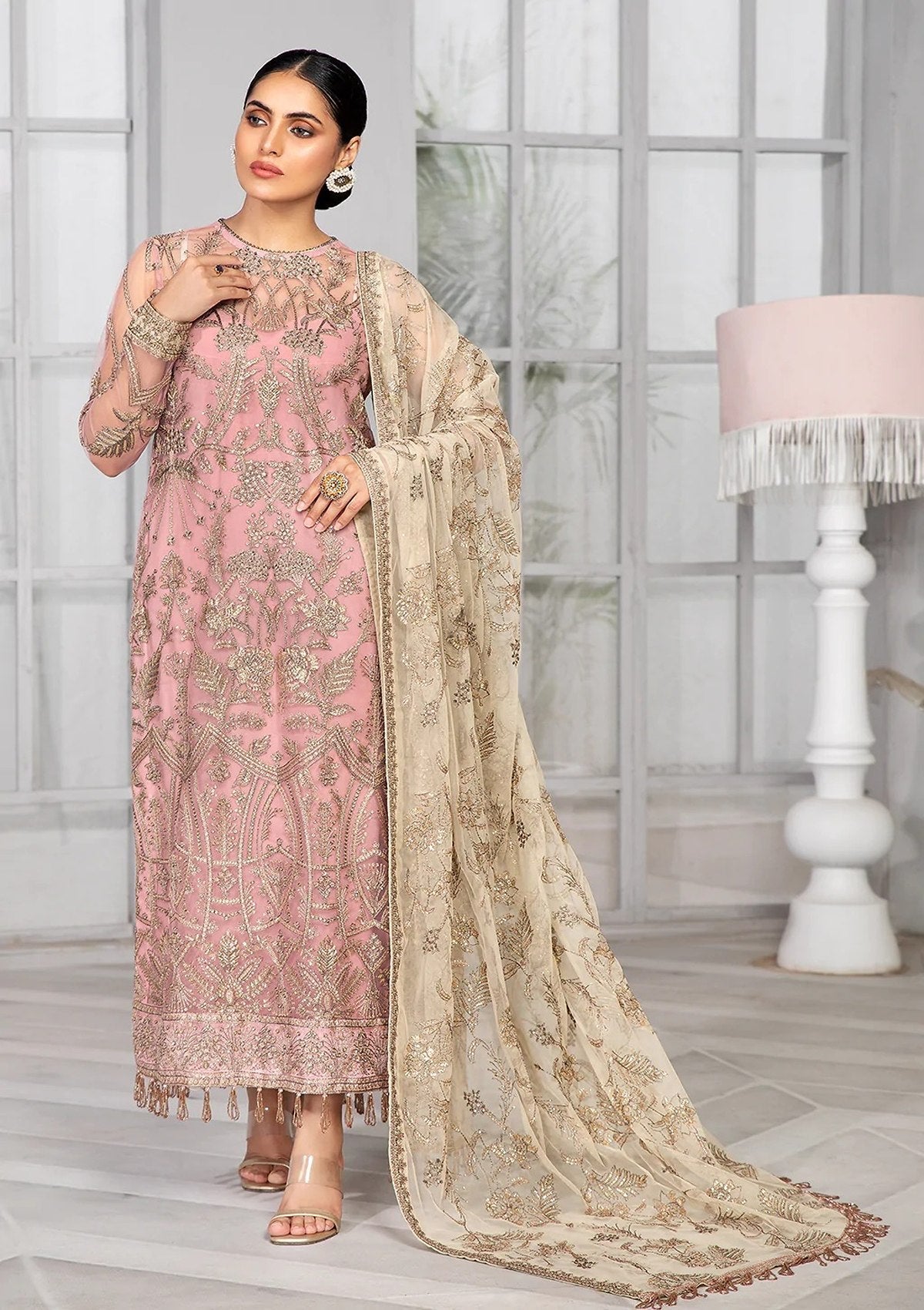 Formal Dress - Zarif - Bahaar - BLUSH - ZB#7