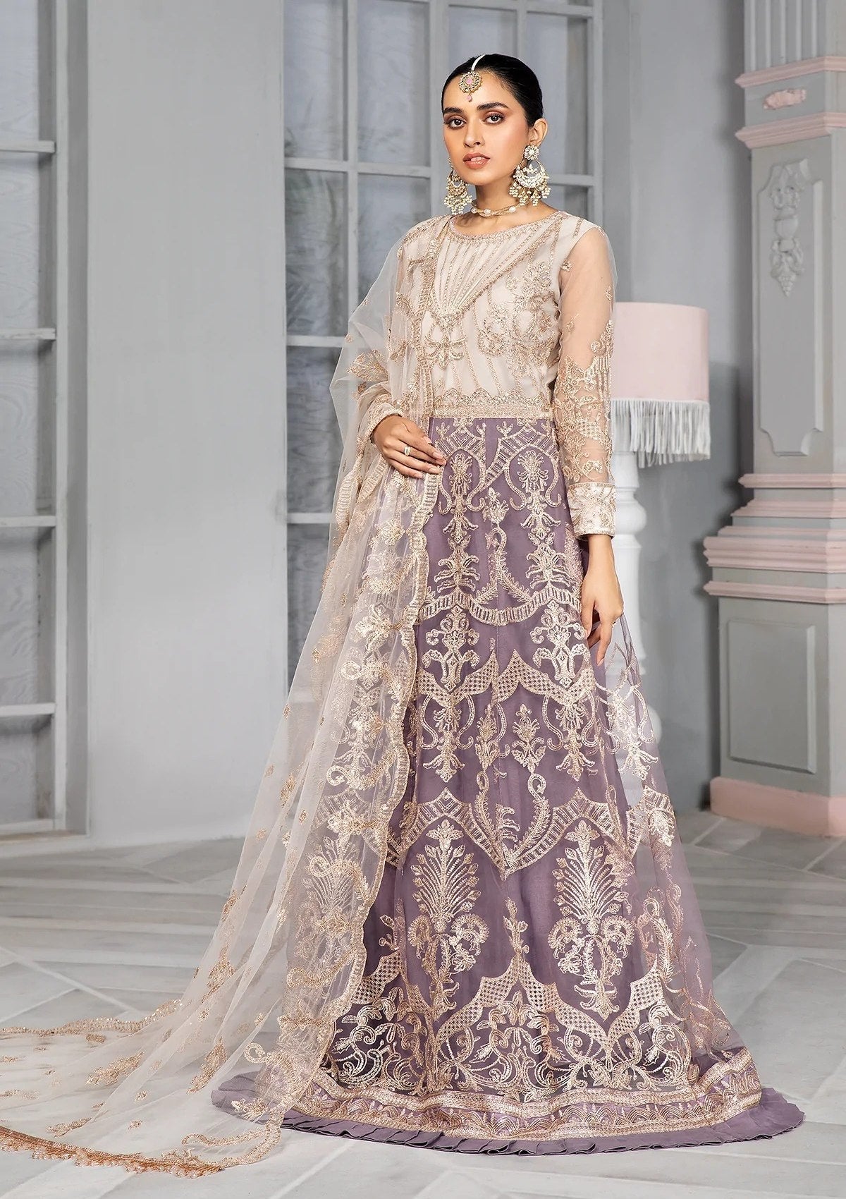 Formal Dress - Zarif - Bahaar - MAUVE - ZB#1