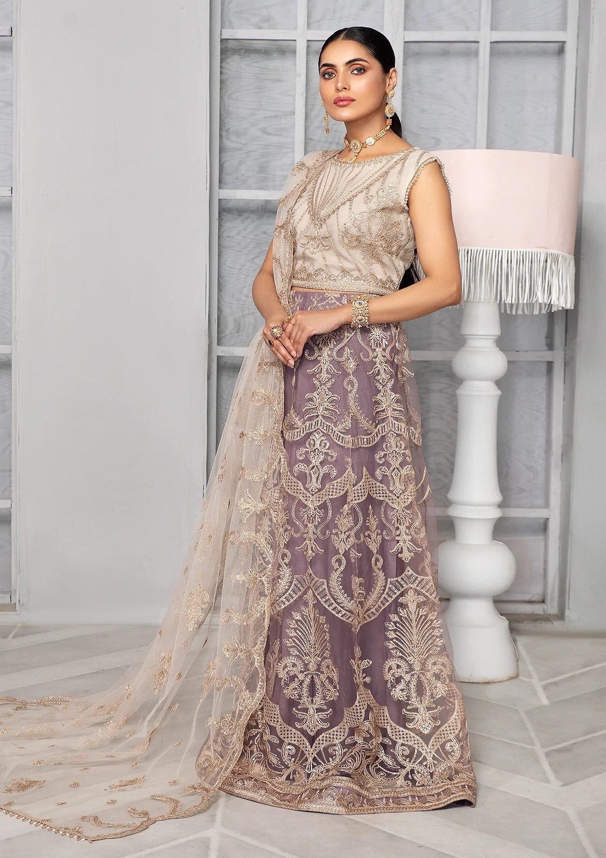 Formal Dress - Zarif - Bahaar - MAUVE - ZB#1