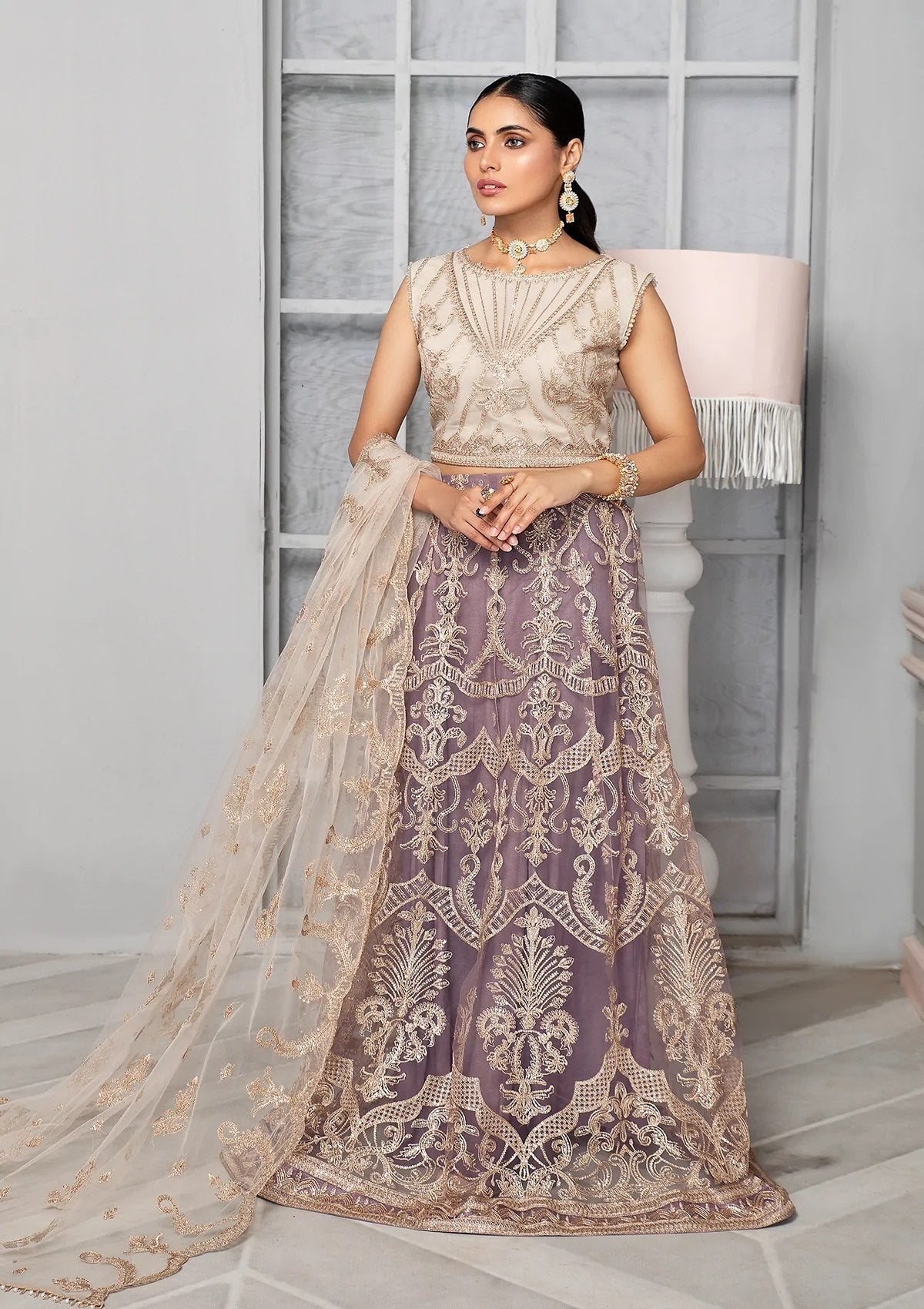 Formal Dress - Zarif - Bahaar - MAUVE - ZB#1