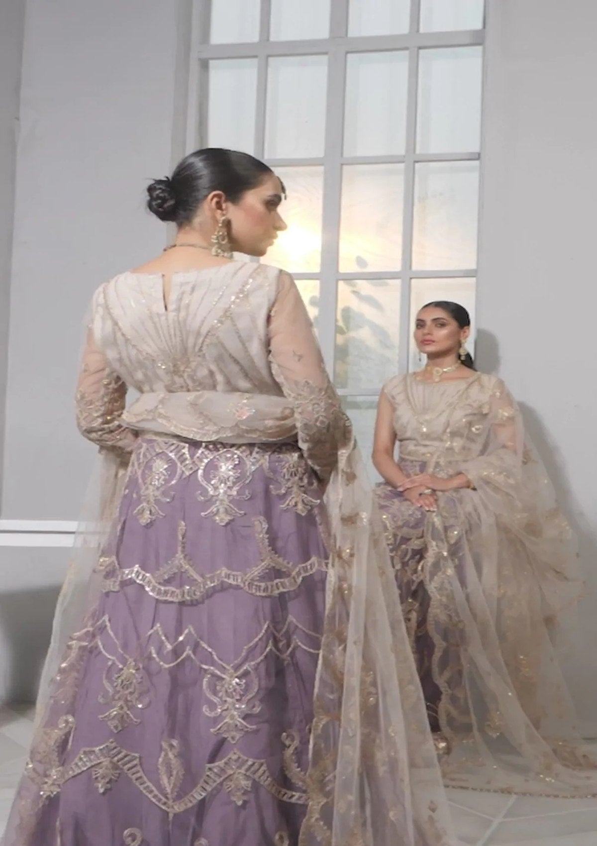 Formal Dress - Zarif - Bahaar - MAUVE - ZB#1