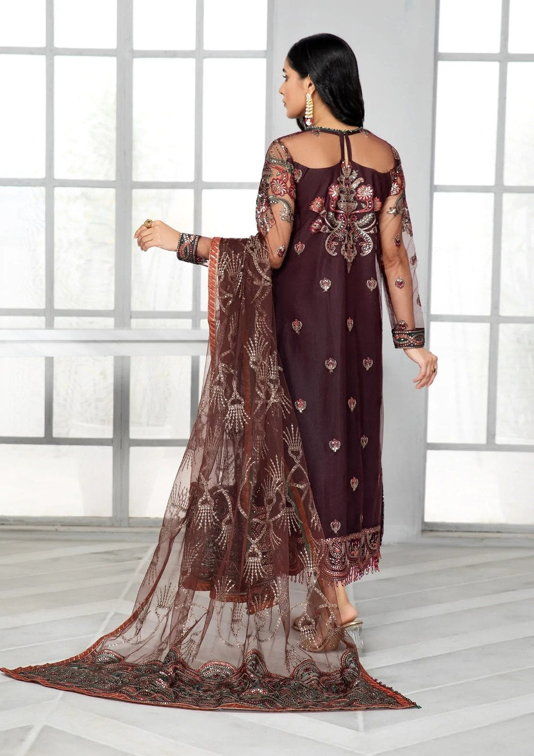 Formal Dress - Zarif - Bahaar - MOCHA - ZB#6