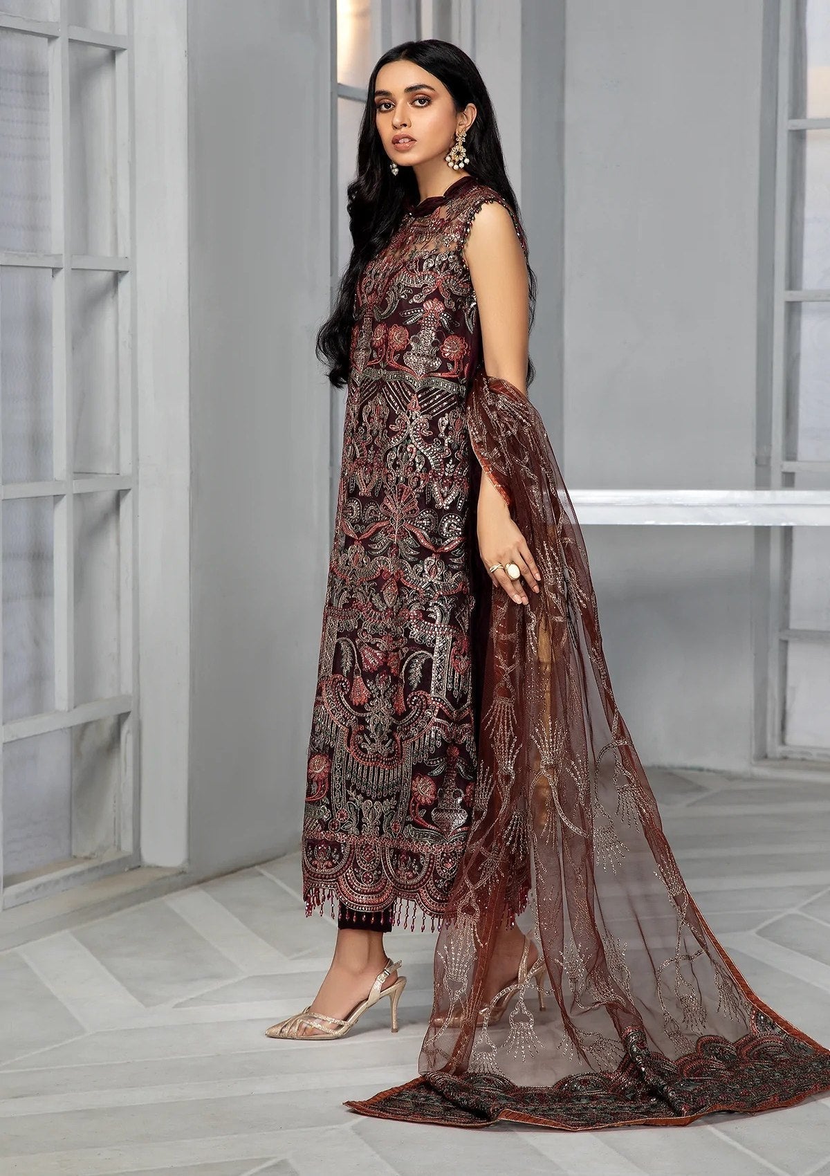 Formal Dress - Zarif - Bahaar - MOCHA - ZB#6