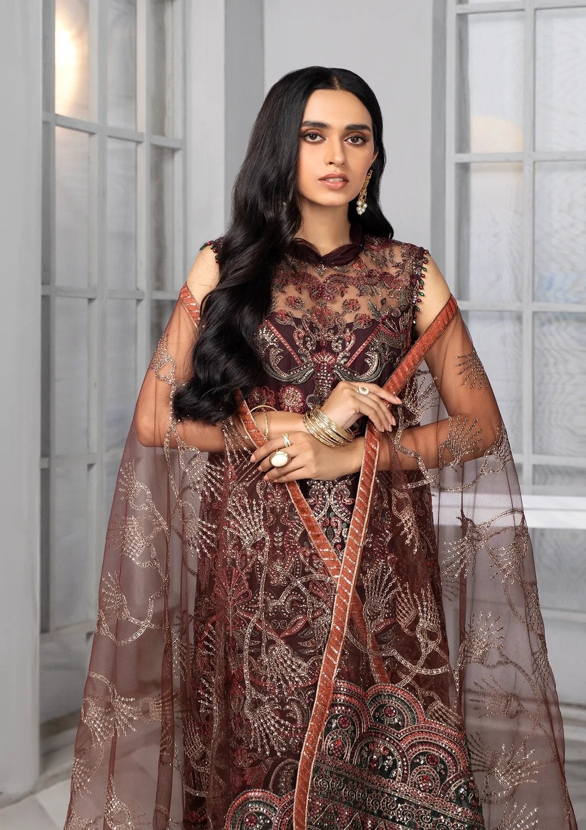 Formal Dress - Zarif - Bahaar - MOCHA - ZB#6
