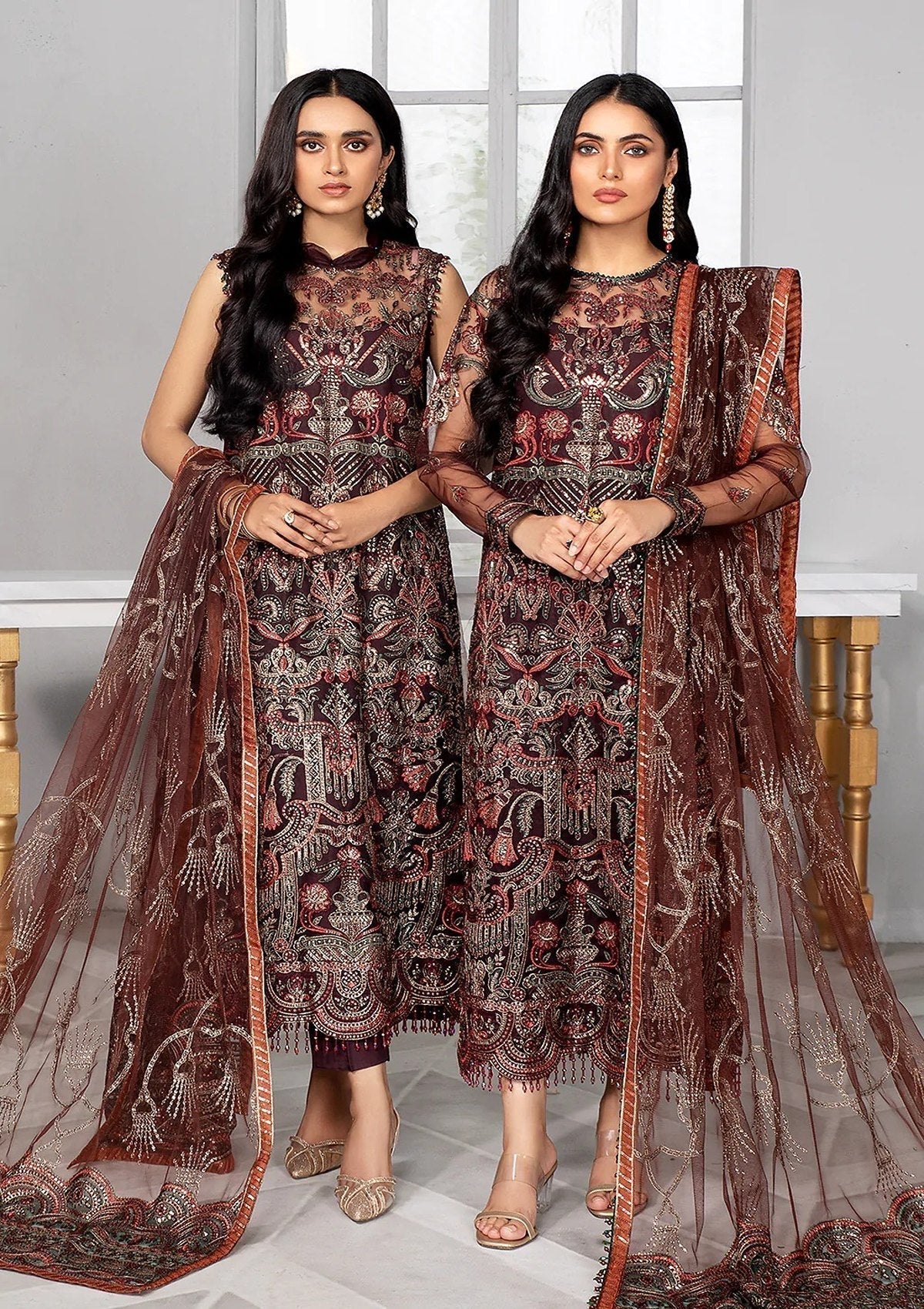 Formal Dress - Zarif - Bahaar - MOCHA - ZB#6