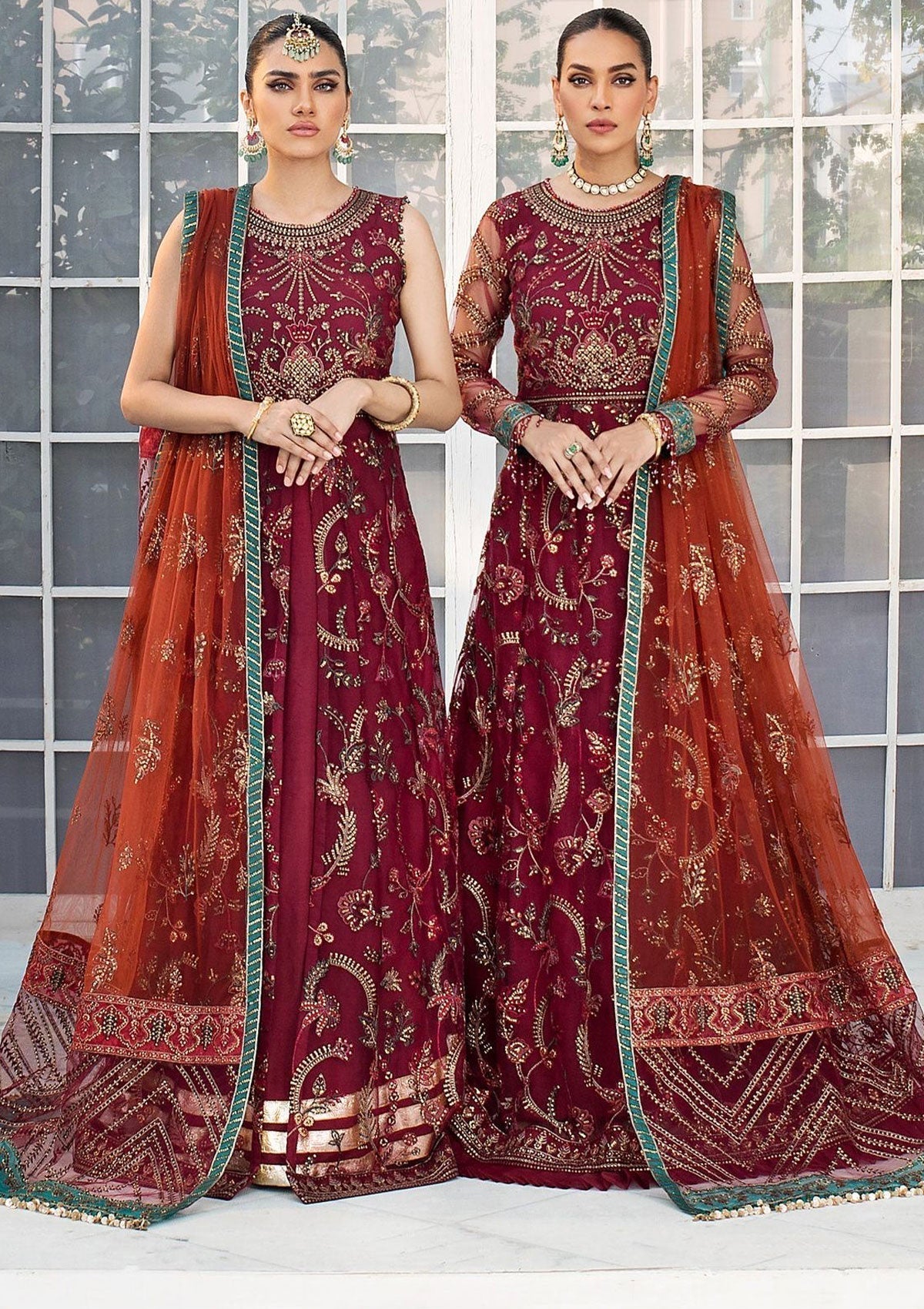 Formal Dress - Zarif - De Luxury - Chiffon - ZDL#01 (Rouche)