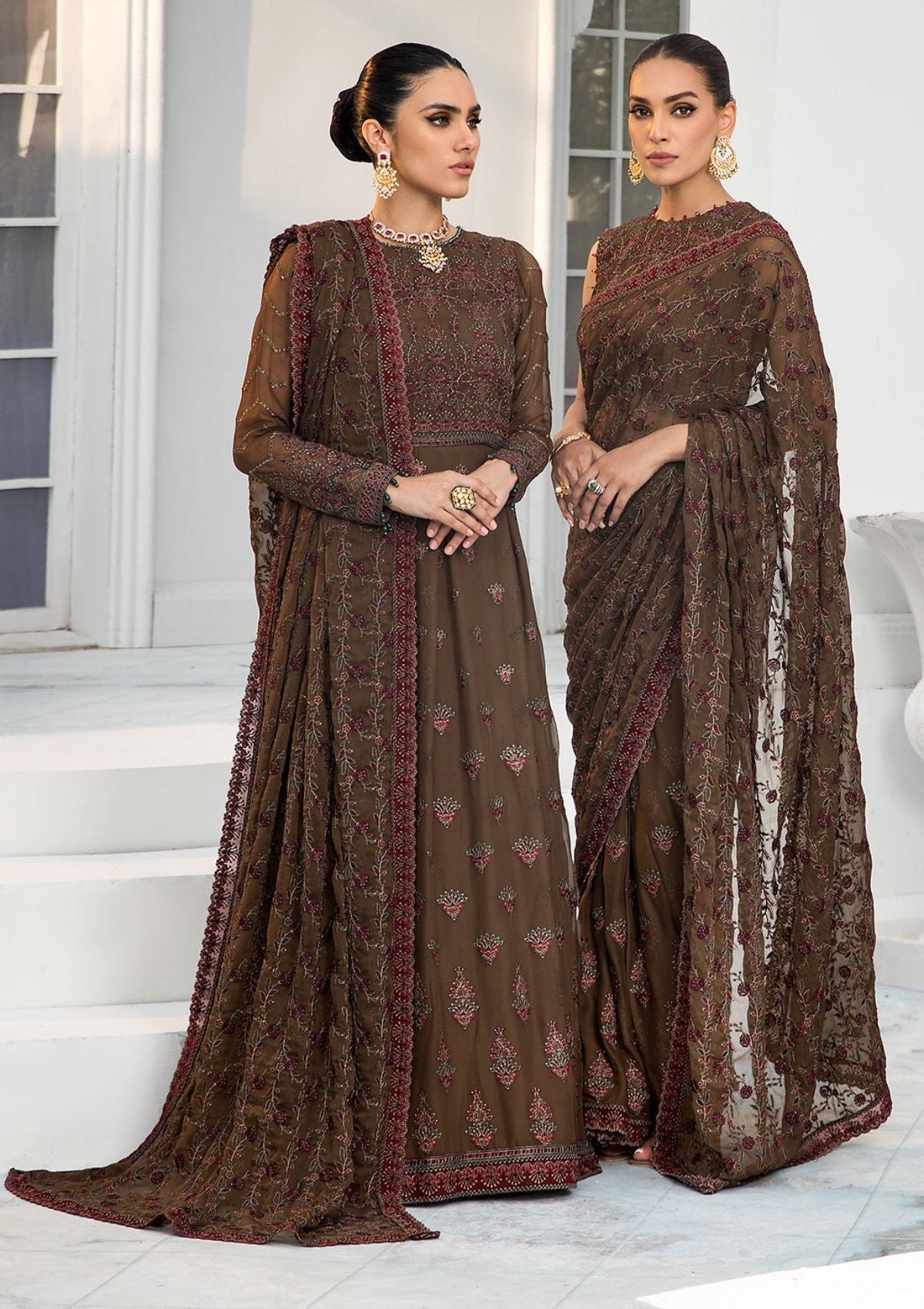 Formal Dress - Zarif - De Luxury - Chiffon - ZDL#05 (Hazel Wood)
