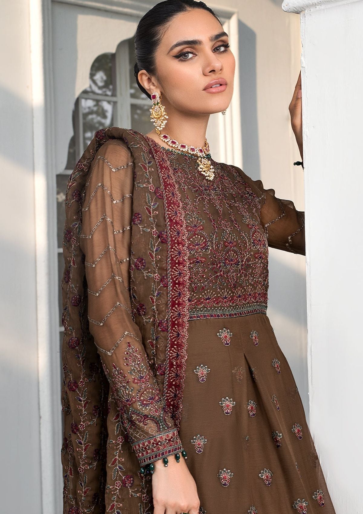 Formal Dress - Zarif - De Luxury - Chiffon - ZDL#05 (Hazel Wood)