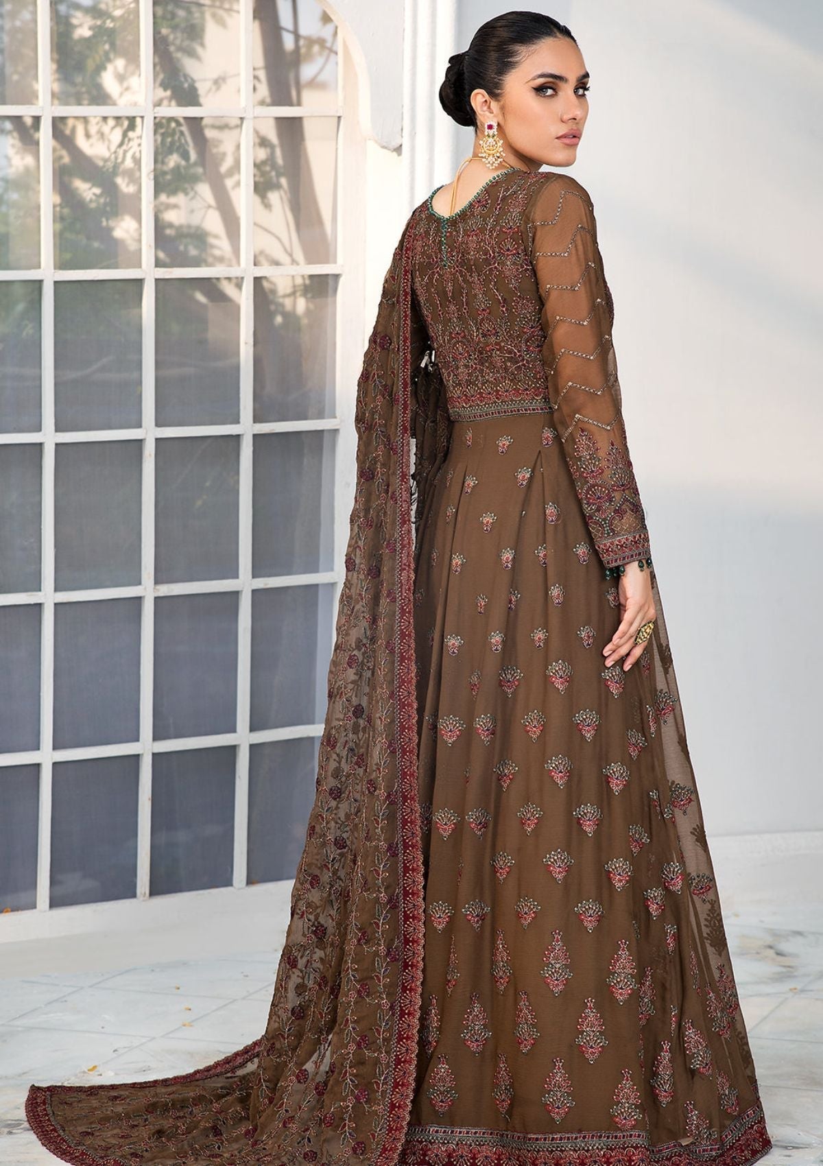 Formal Dress - Zarif - De Luxury - Chiffon - ZDL#05 (Hazel Wood)