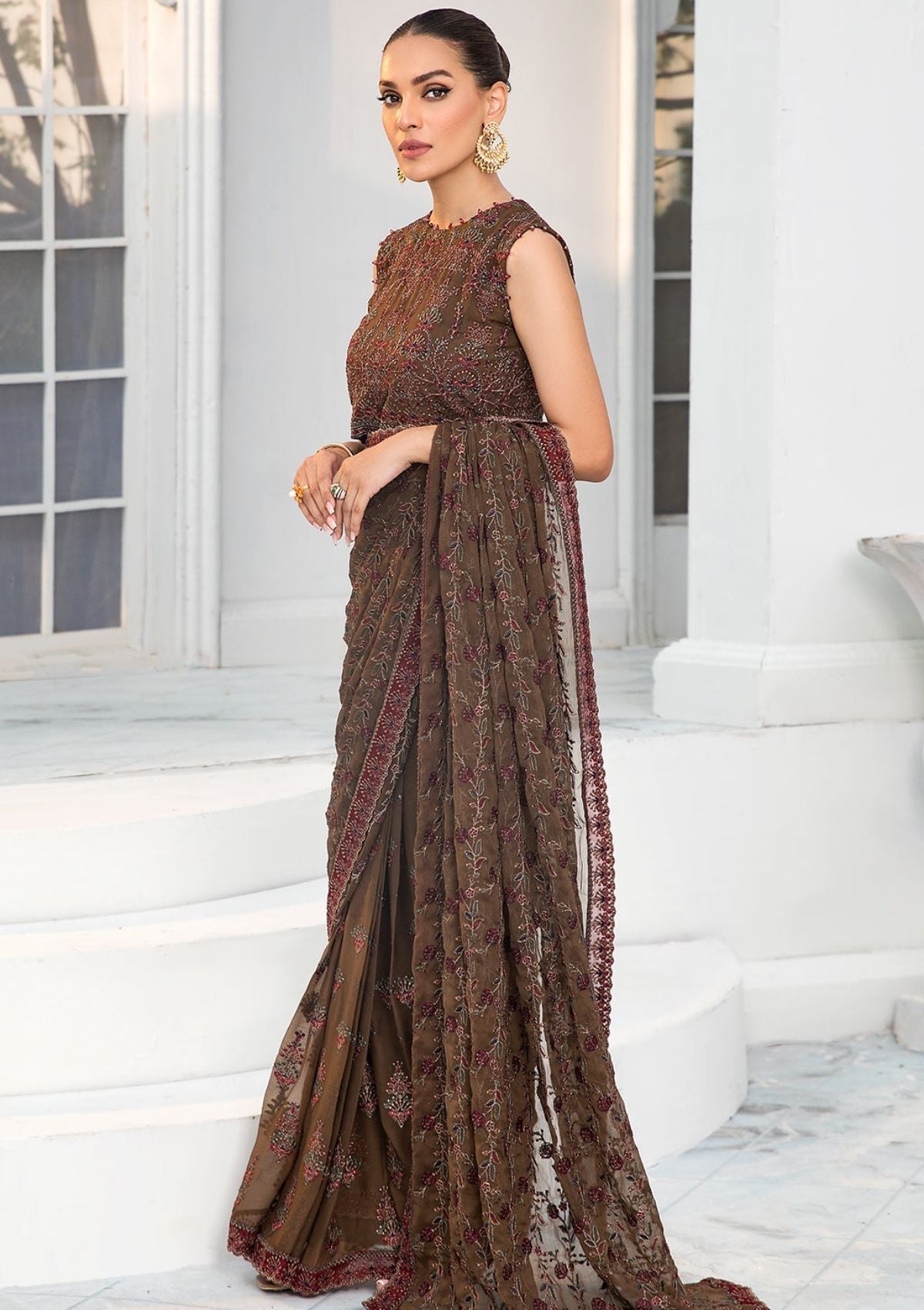 Formal Dress - Zarif - De Luxury - Chiffon - ZDL#05 (Hazel Wood)