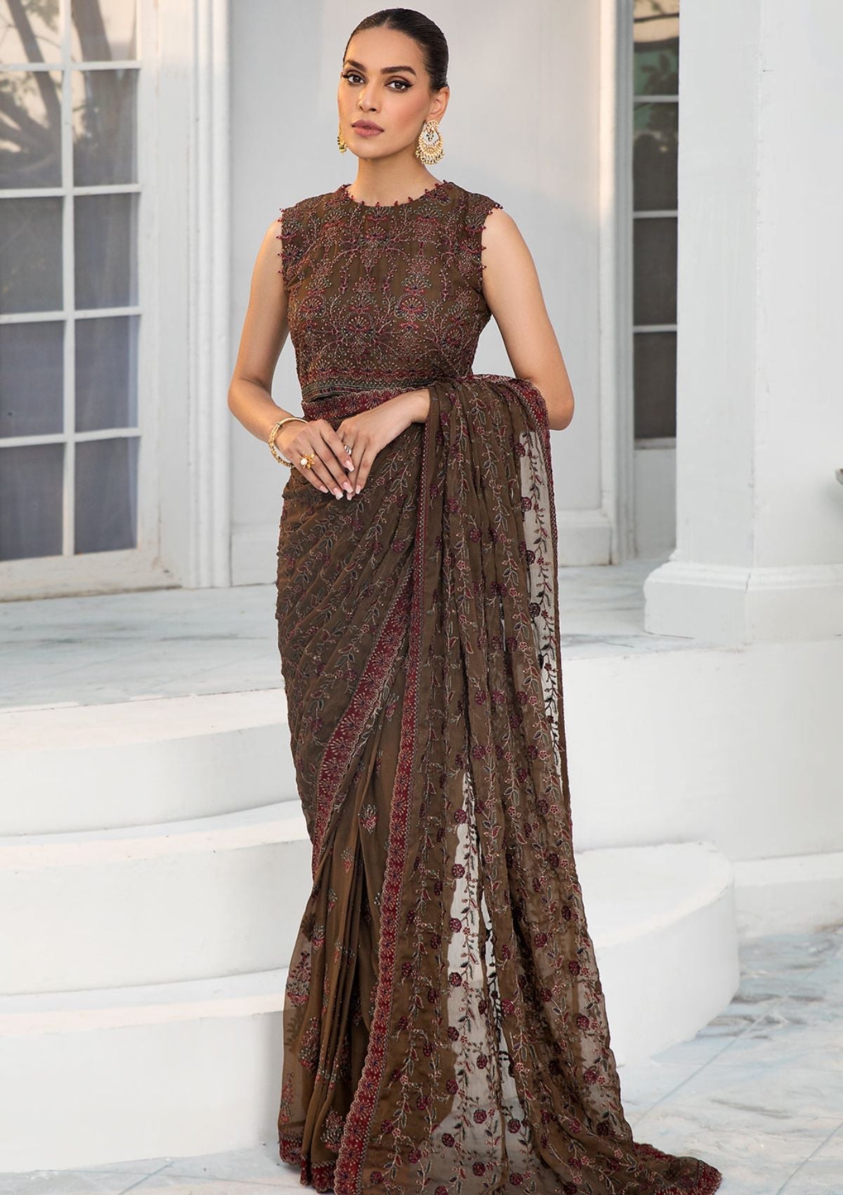 Formal Dress - Zarif - De Luxury - Chiffon - ZDL#05 (Hazel Wood)