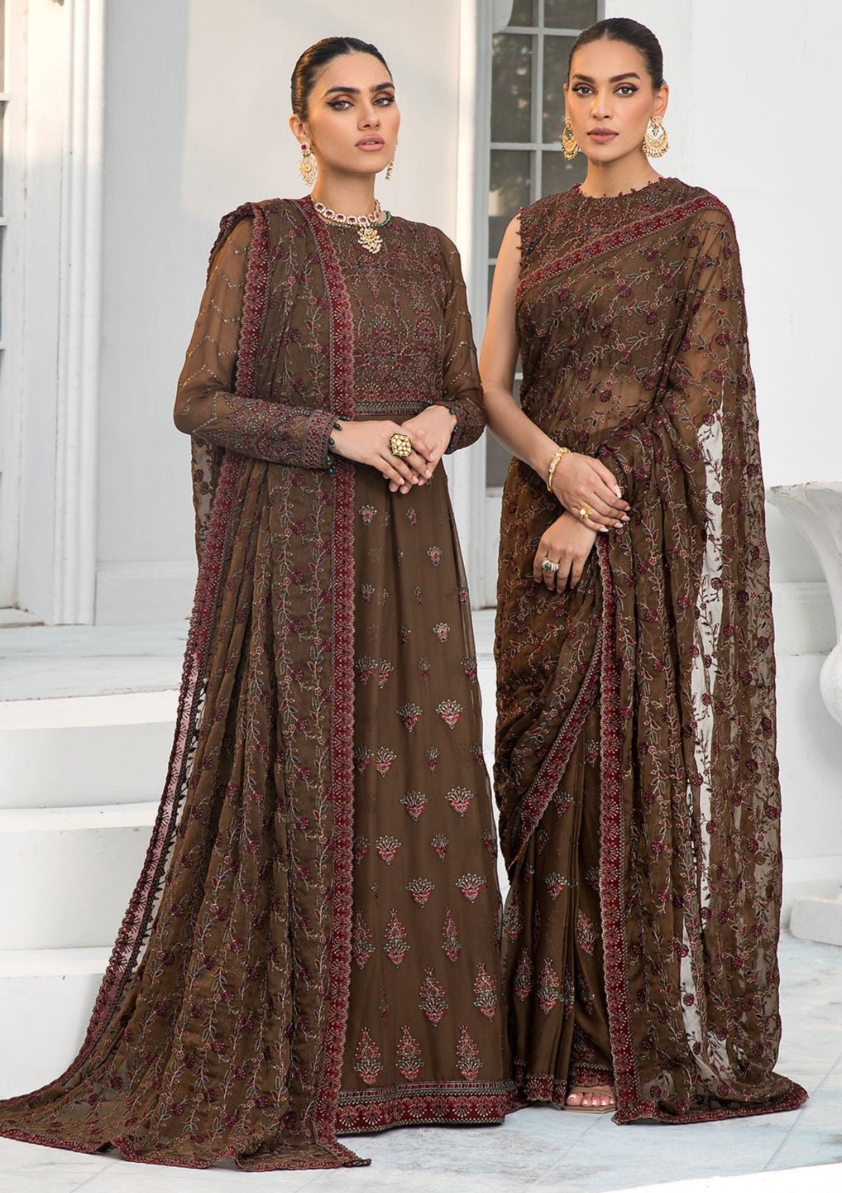 Formal Dress - Zarif - De Luxury - Chiffon - ZDL#05 (Hazel Wood)