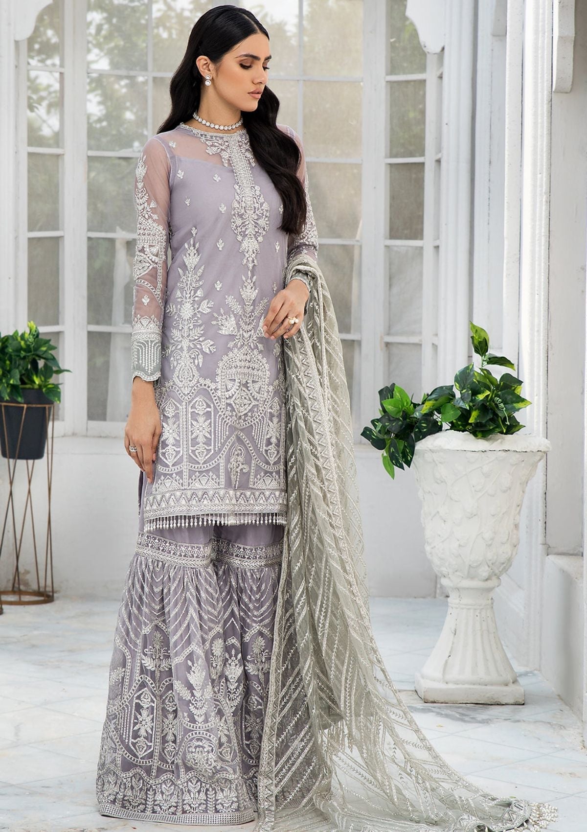 Formal Dress - Zarif - De Luxury - Chiffon - ZDL#06 (Meryl)