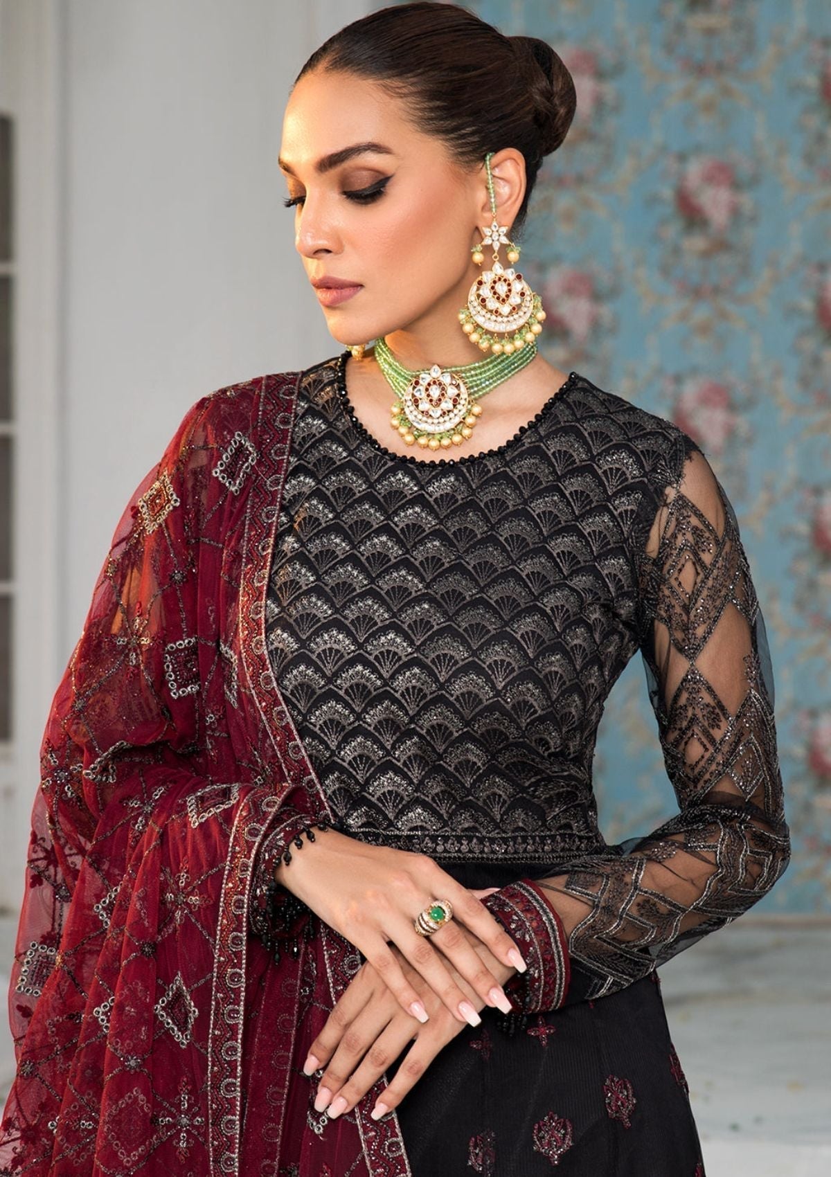 Formal Dress - Zarif - De Luxury - Chiffon - ZDL#07 (Salena)