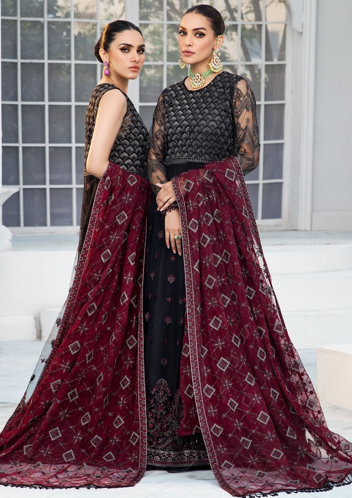 Formal Dress - Zarif - De Luxury - Chiffon - ZDL#07 (Salena)