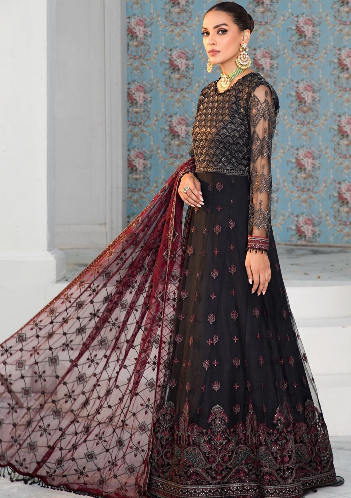 Formal Dress - Zarif - De Luxury - Chiffon - ZDL#07 (Salena)