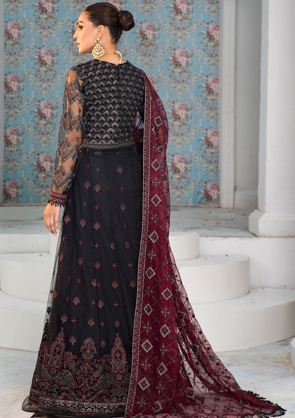 Formal Dress - Zarif - De Luxury - Chiffon - ZDL#07 (Salena)