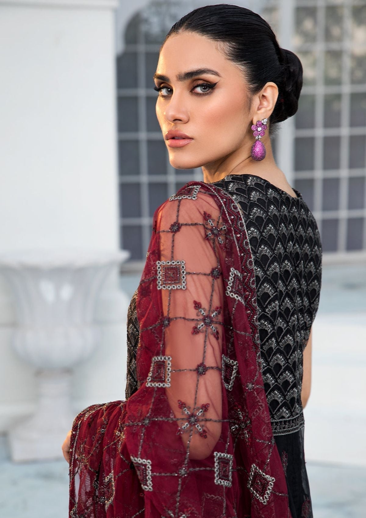 Formal Dress - Zarif - De Luxury - Chiffon - ZDL#07 (Salena)