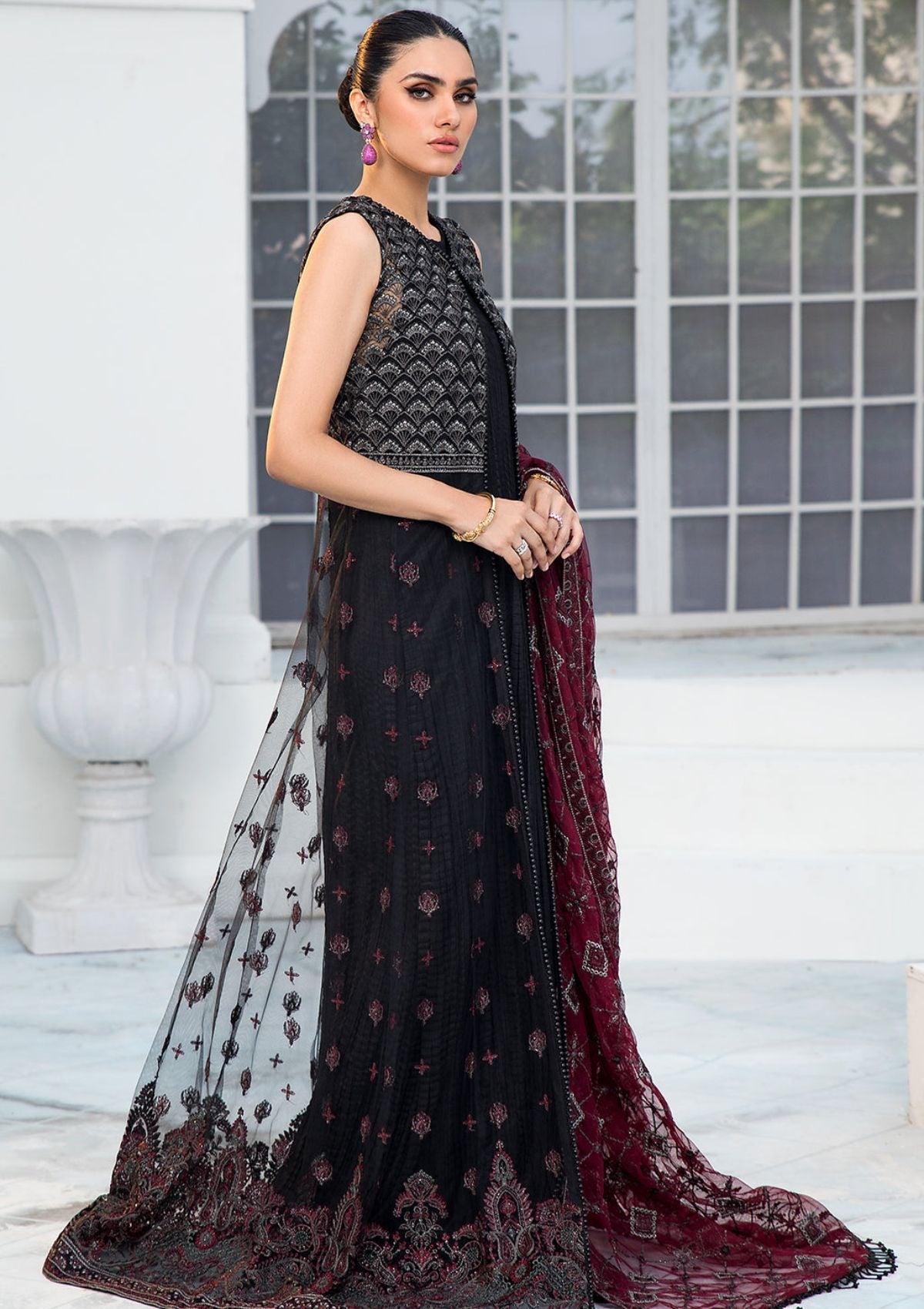 Formal Dress - Zarif - De Luxury - Chiffon - ZDL#07 (Salena)