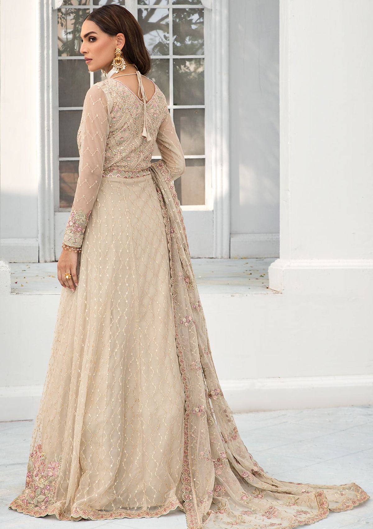 Formal Dress - Zarif - De Luxury - Chiffon - ZDL#08 (Jasmine)