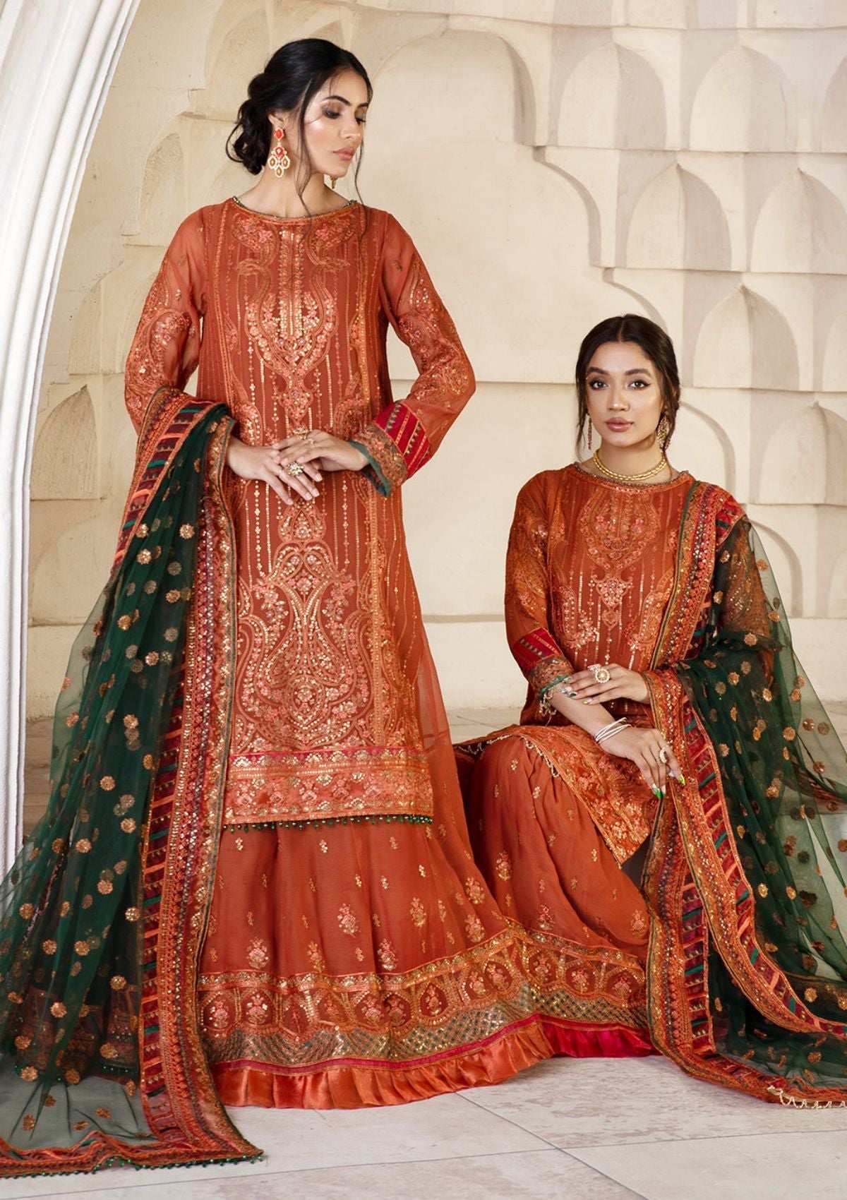 Formal Dress - Zarif - Gulzaar - Festive - ZFG#02 (MERIGOLD)