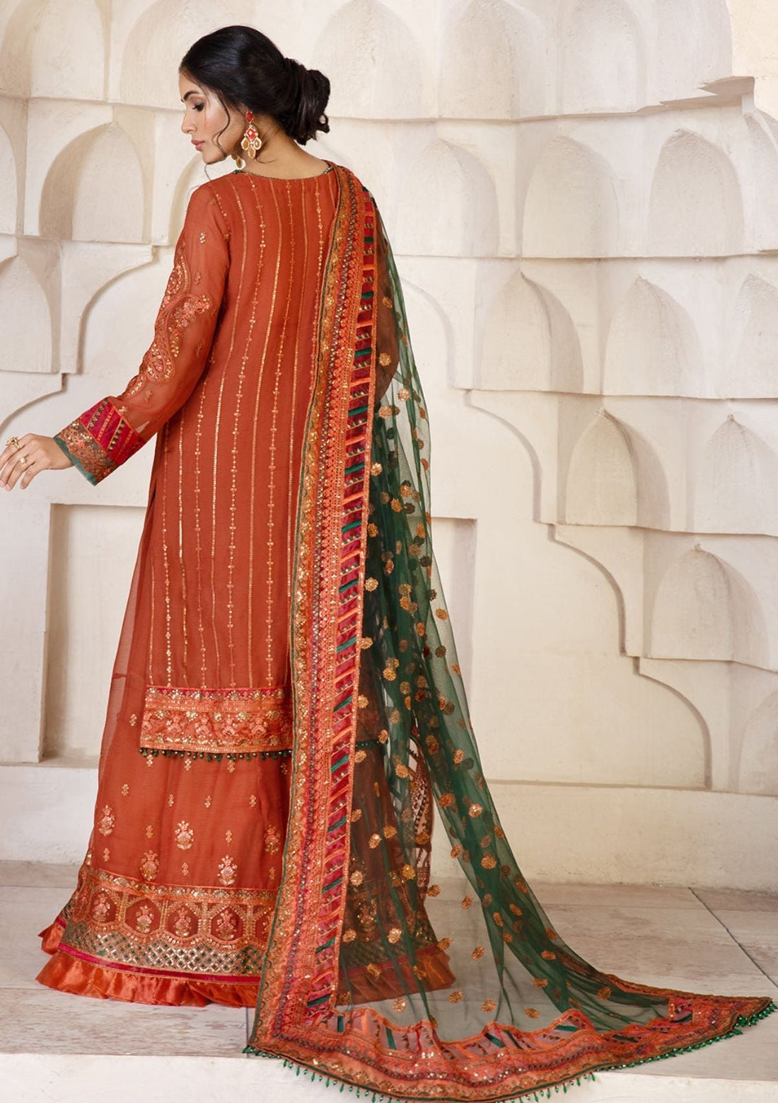 Formal Dress - Zarif - Gulzaar - Festive - ZFG#02 (MERIGOLD)