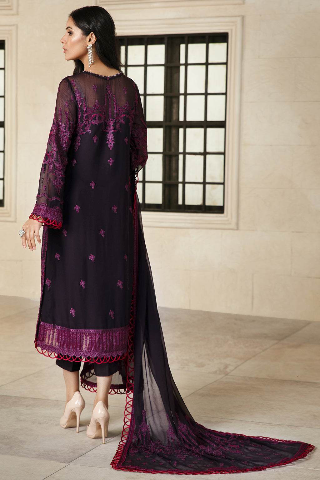 Formal Dress - Zarif - Gulzaar - Festive - ZFG#06 (PERIWINKLE)