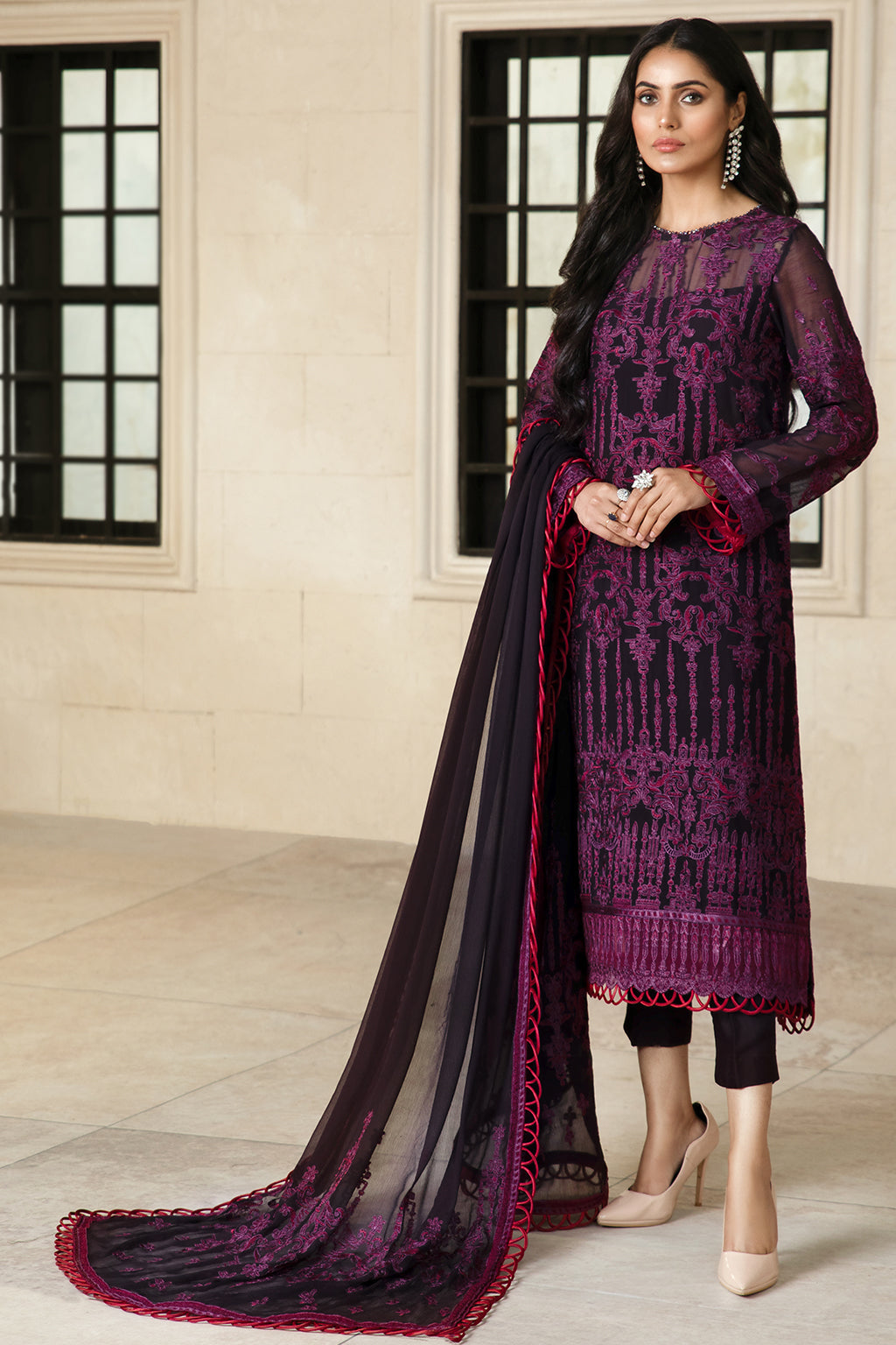 Formal Dress - Zarif - Gulzaar - Festive - ZFG#06 (PERIWINKLE)