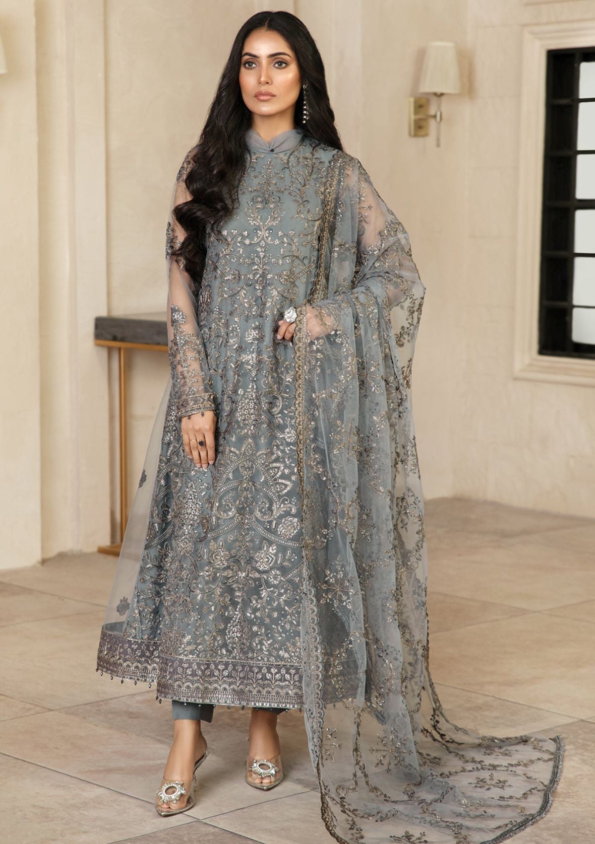 Formal Dress - Zarif - Gulzaar - Festive - ZFG#07 (HAZEL)