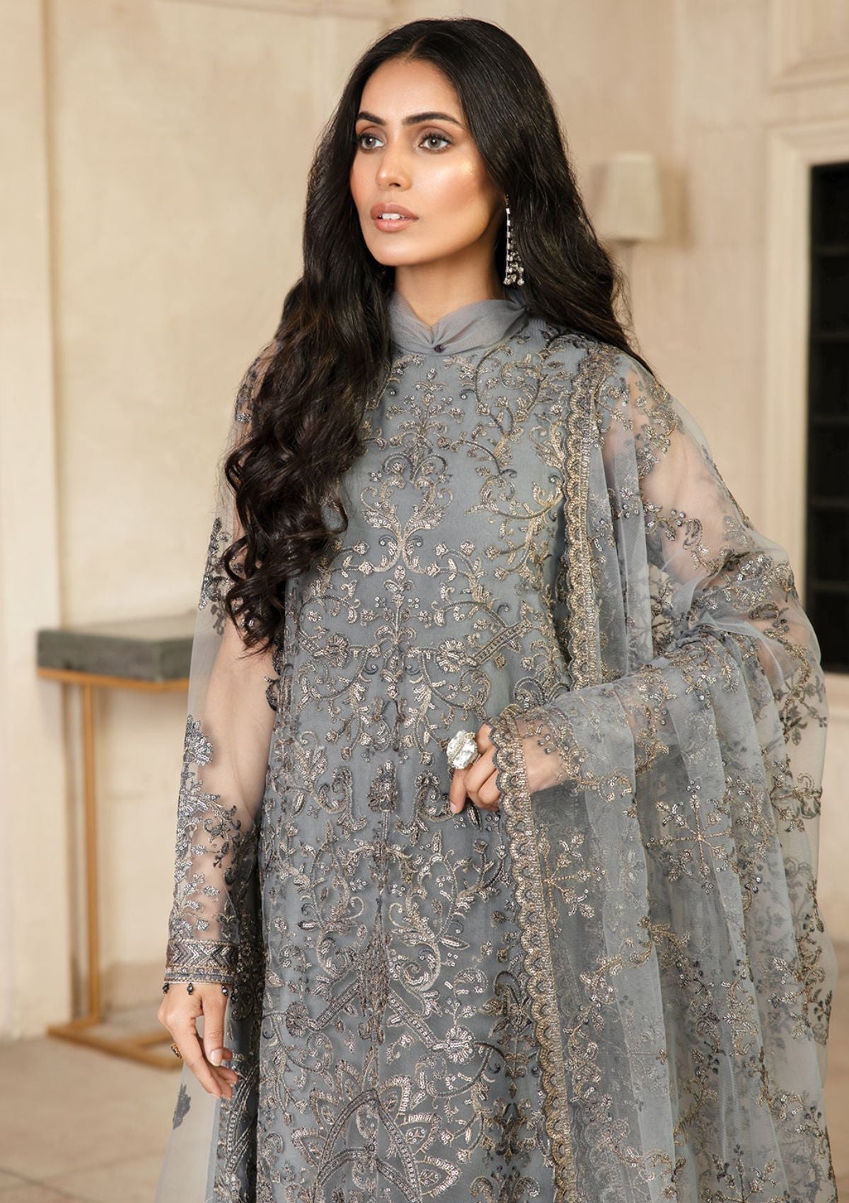 Formal Dress - Zarif - Gulzaar - Festive - ZFG#07 (HAZEL)