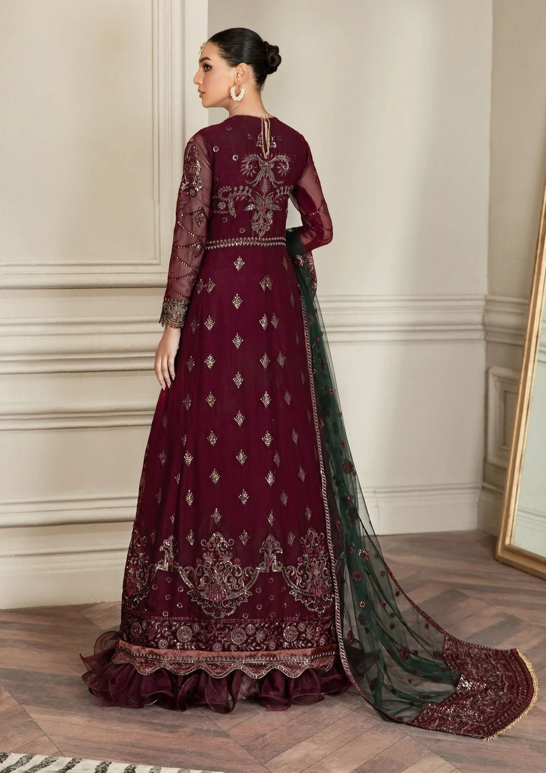 Formal Dress - Zarif - Mehroze - BERRY WOOD