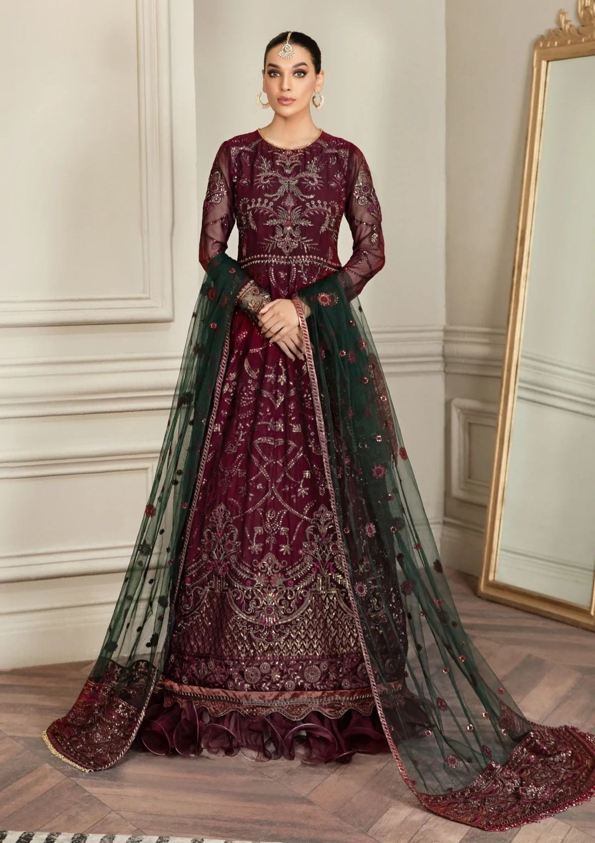 Formal Dress - Zarif - Mehroze - BERRY WOOD