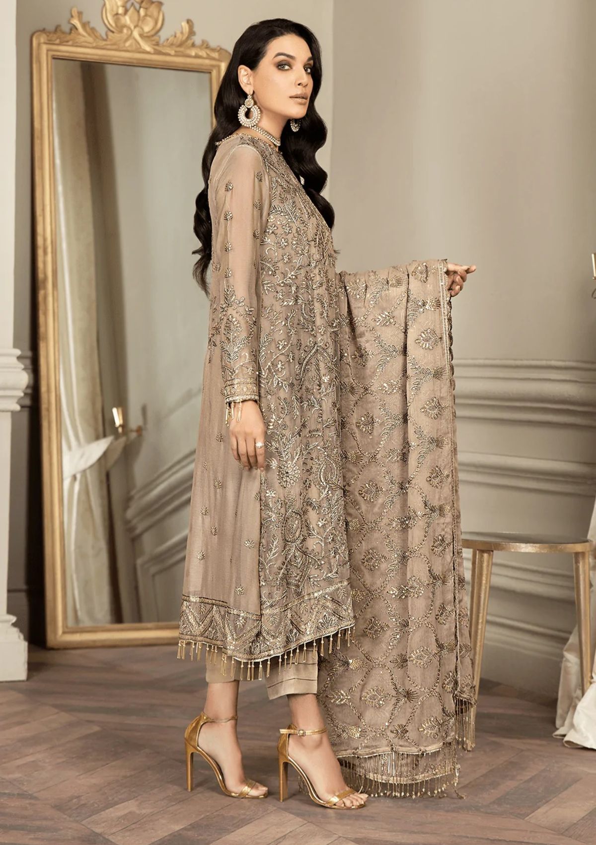 Formal Dress - Zarif - Mehroze - LIME STONE