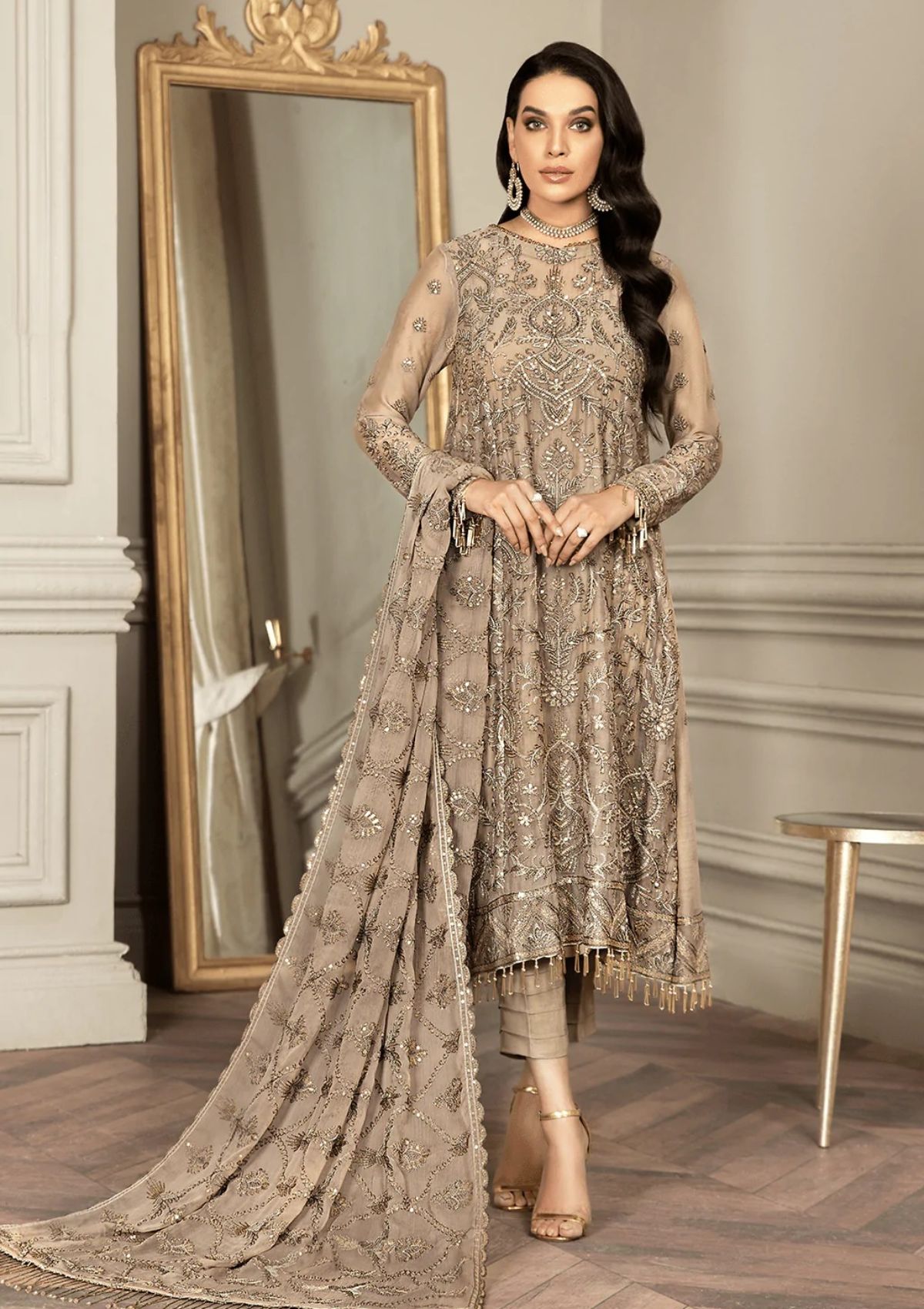 Formal Dress - Zarif - Mehroze - LIME STONE