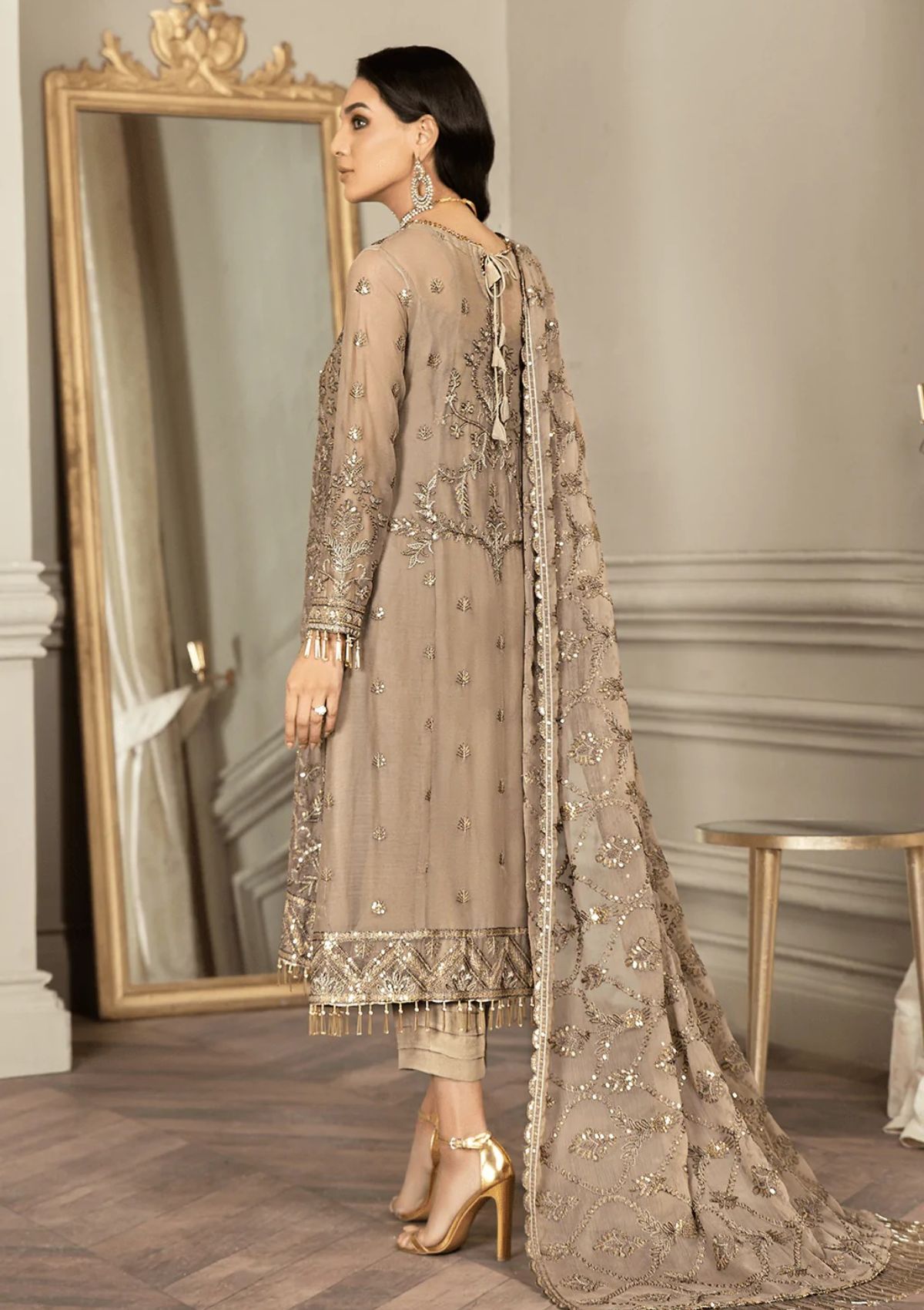 Formal Dress - Zarif - Mehroze - LIME STONE