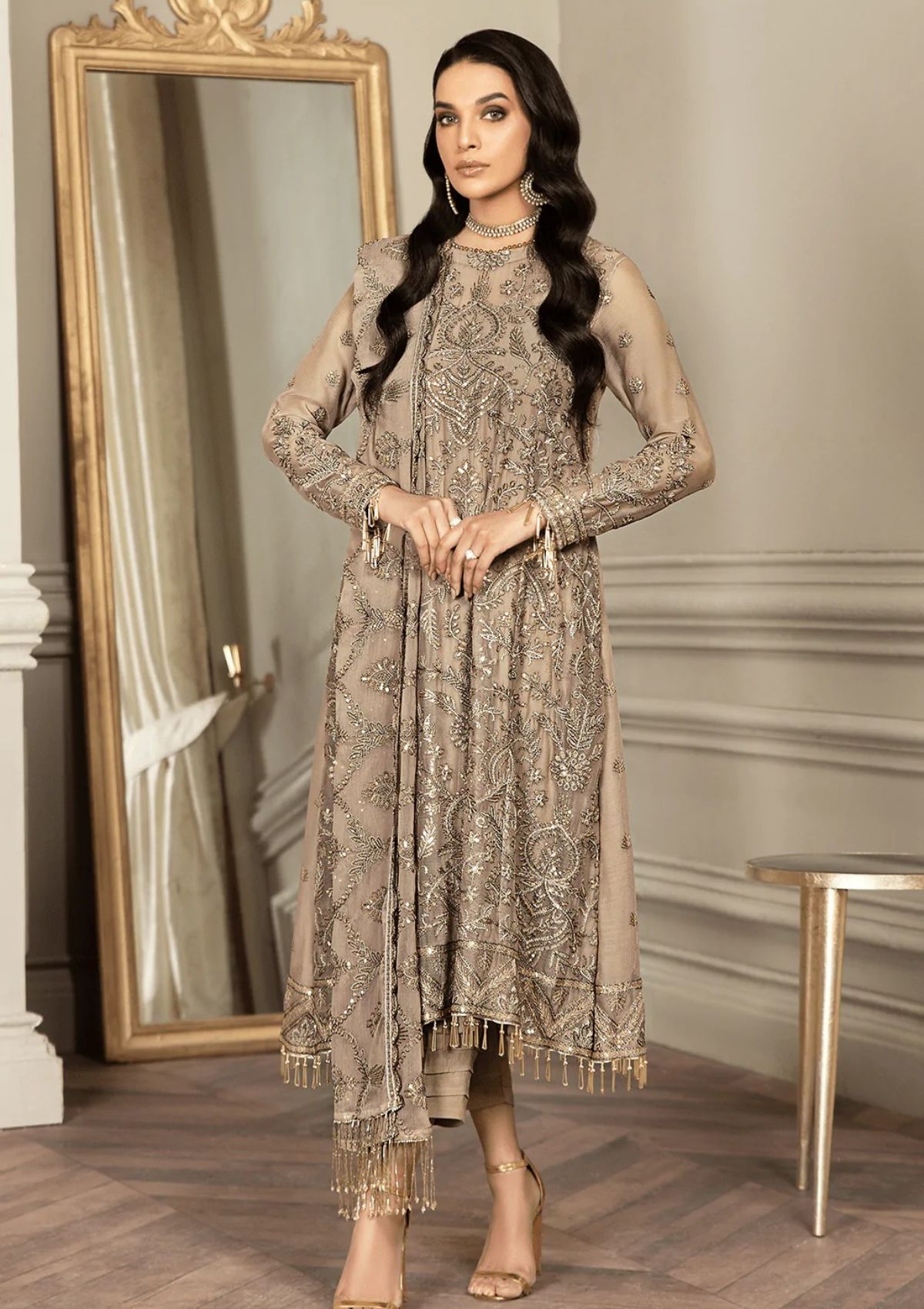 Formal Dress - Zarif - Mehroze - LIME STONE
