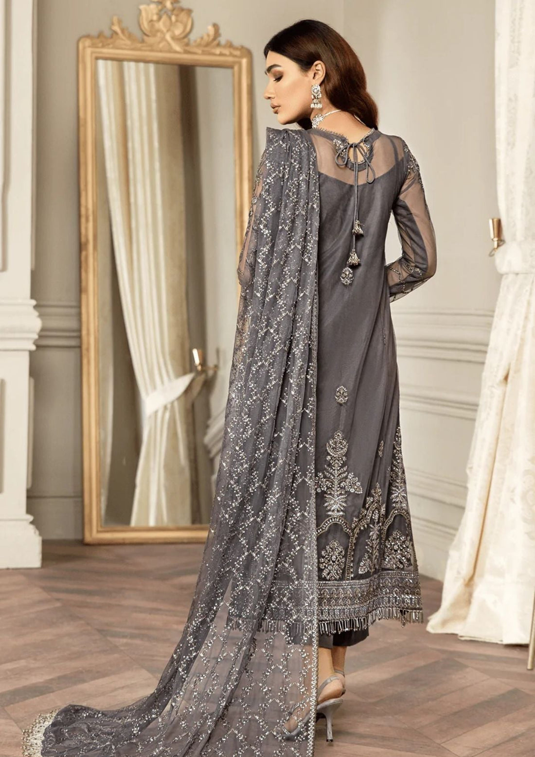 Formal Dress - Zarif - Mehroze - STORM GREY