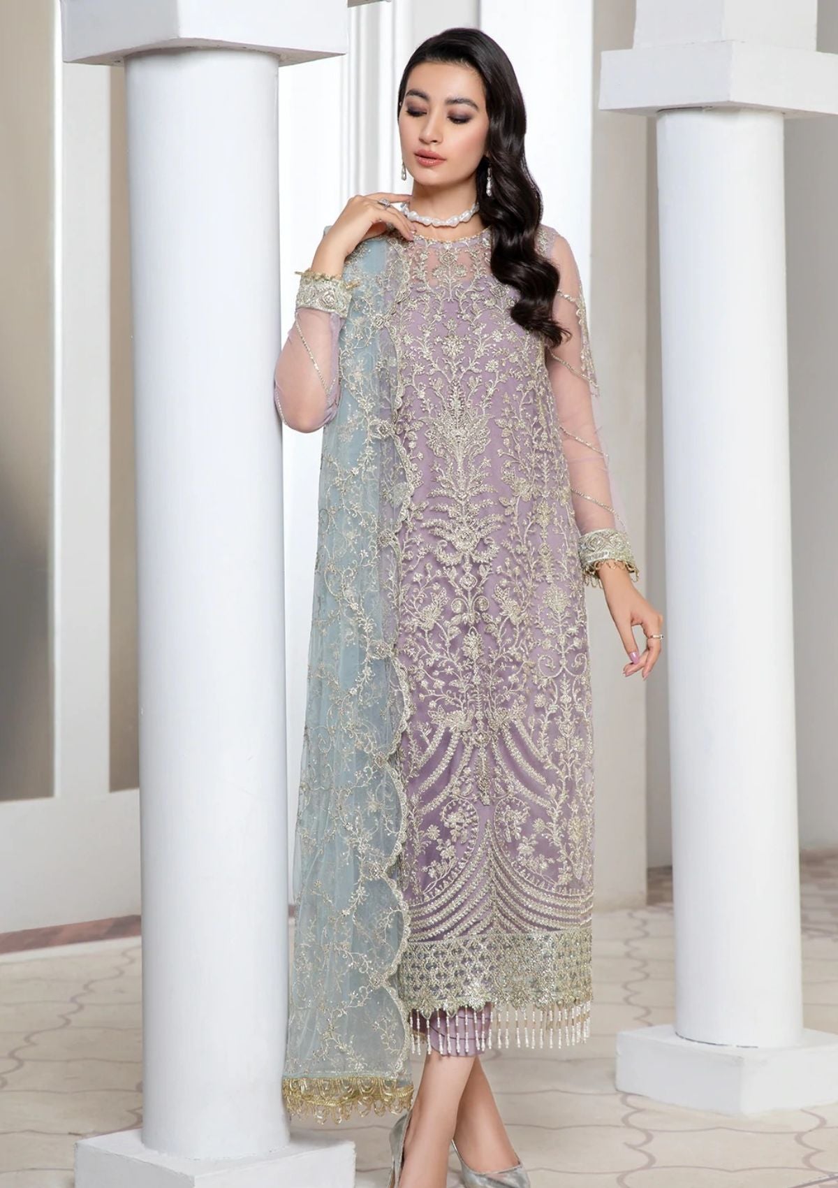 Formal Dress - Zarif - Pareesia - D#07 LILAC