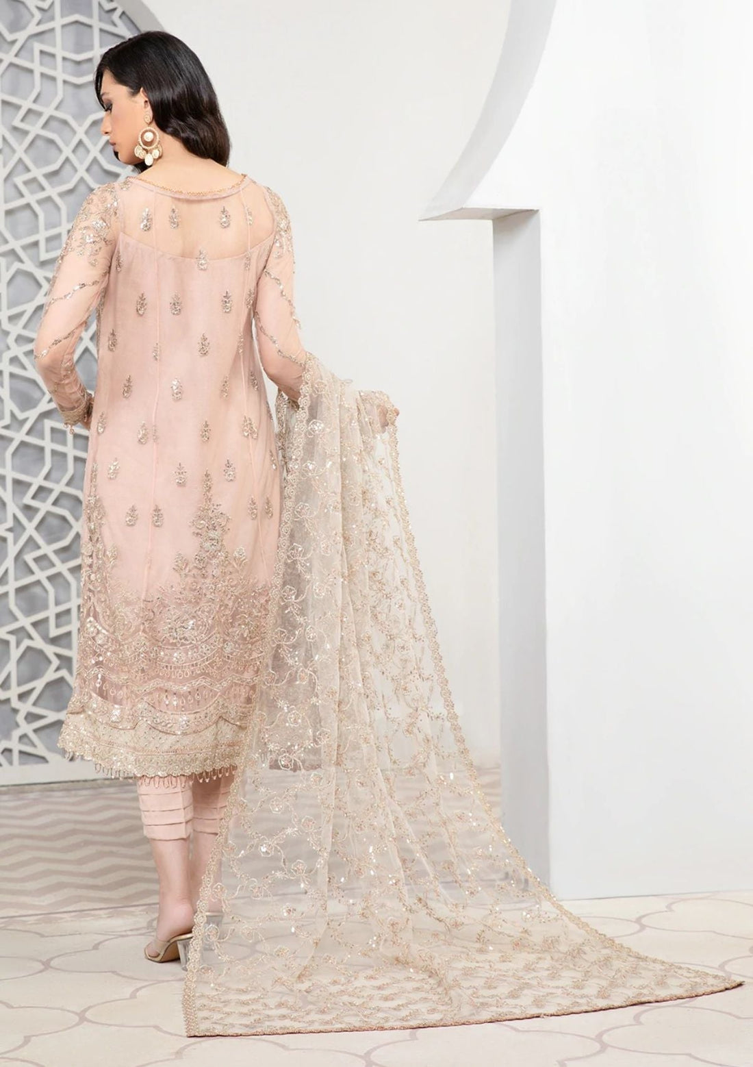 Formal Dress - Zarif - Pareesia - D#09 FLAMINGO
