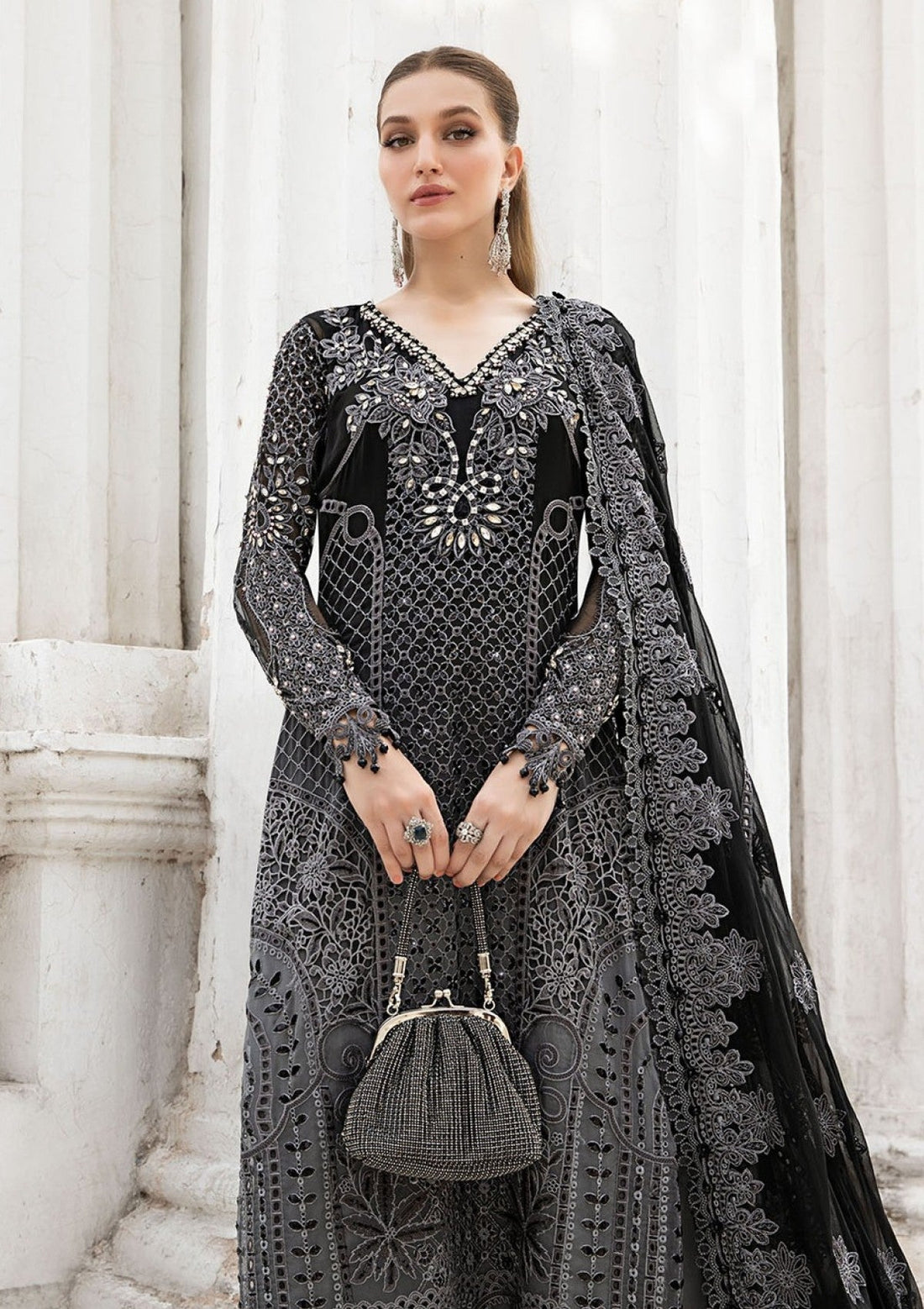 Formal Collection - Maria B - Unstitched - Chiffon 24 - MPC24#01