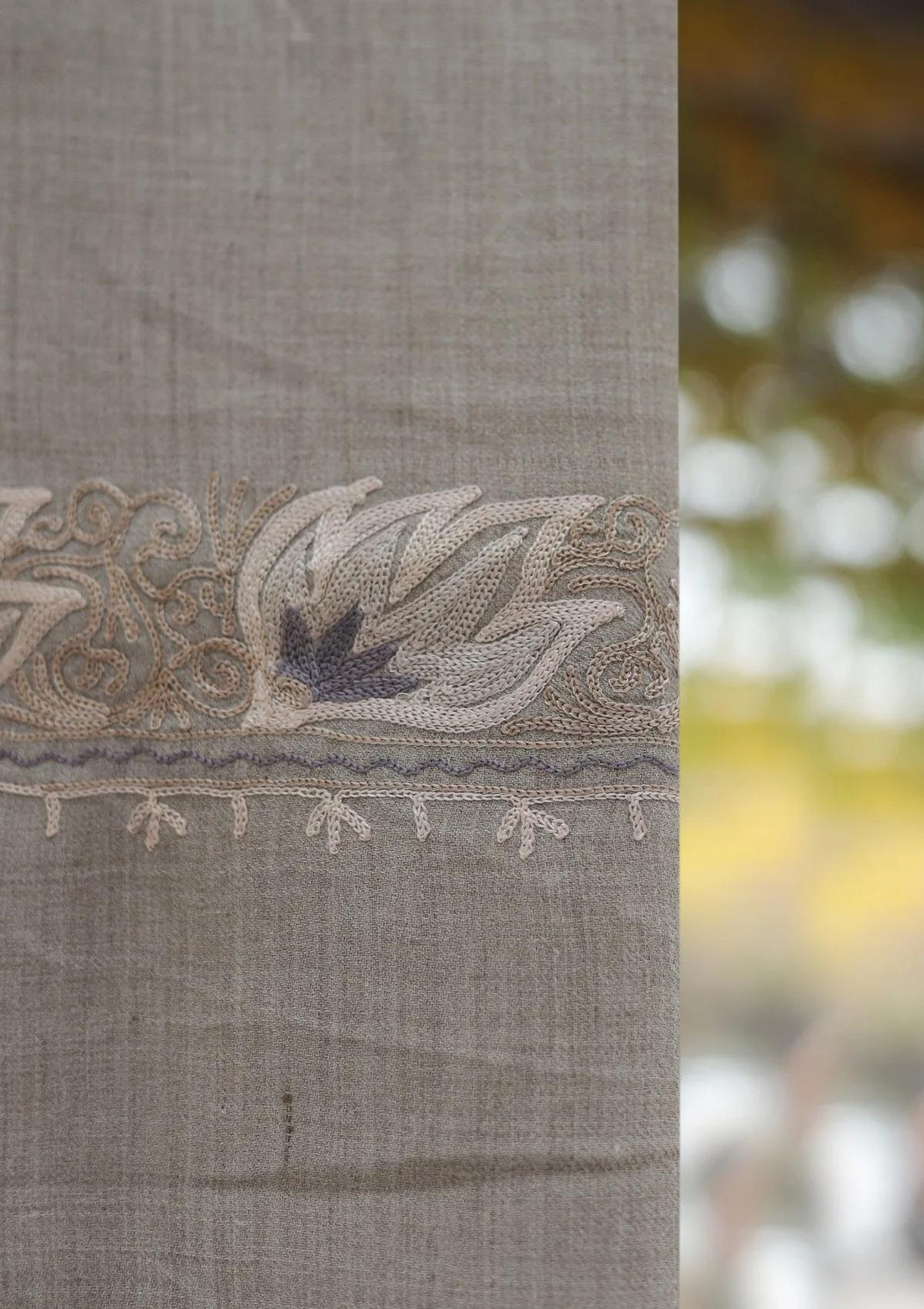 Wool Ari Work Shawl D - 27D - M GREY