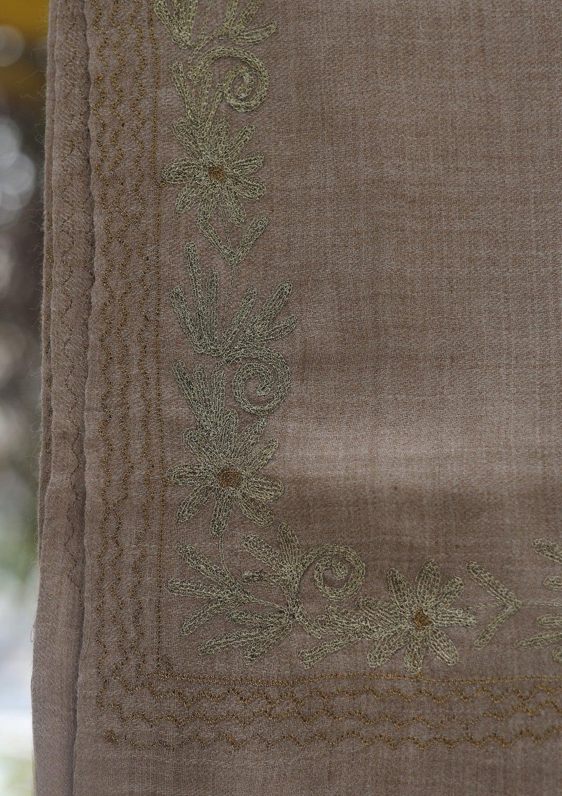 Wool Ari Work Shawl D - 26F - BROWN