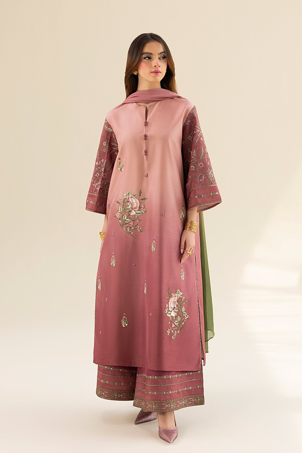 Erum Khan | Lillia Summer Edit | Vintage Rose - Official Erum Khan stockist in UK - Sakeena London