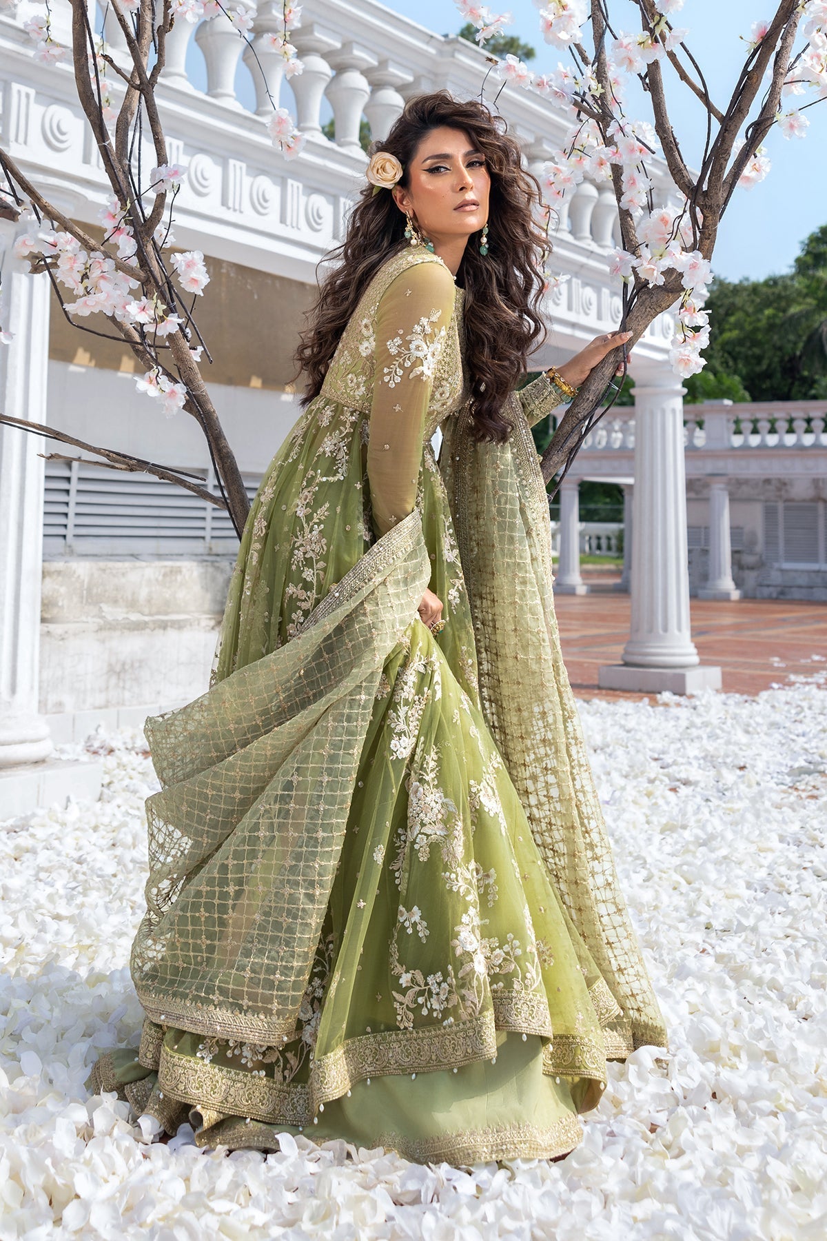 Erum Khan | Jahan Wedding 25 | Mint Glow - Official Erum Khan stockist in UK - Sakeena London