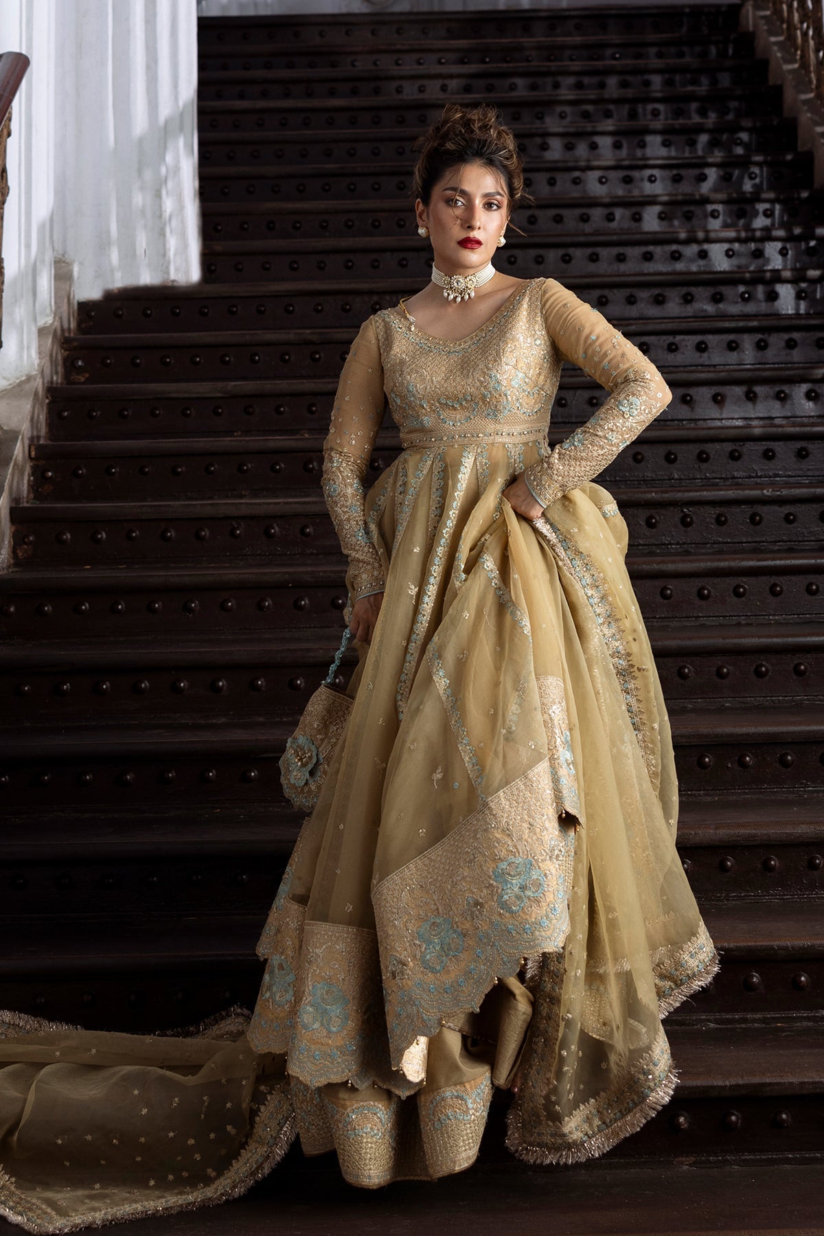 Erum Khan | Jahan Wedding 25 | Golden Glow - Official Erum Khan stockist in UK - Sakeena London