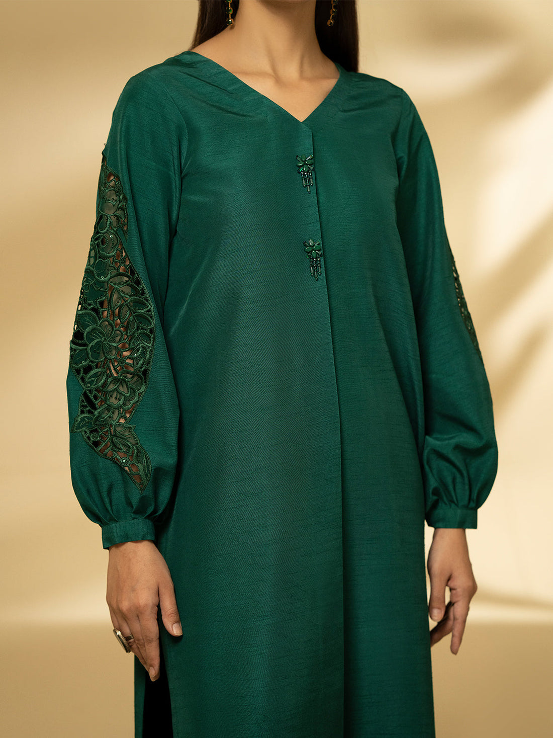 Fozia Khalid | Eid Edit 24 | Emerald Symphony - Official Fozia Khalid stockist in UK - Sakeena London